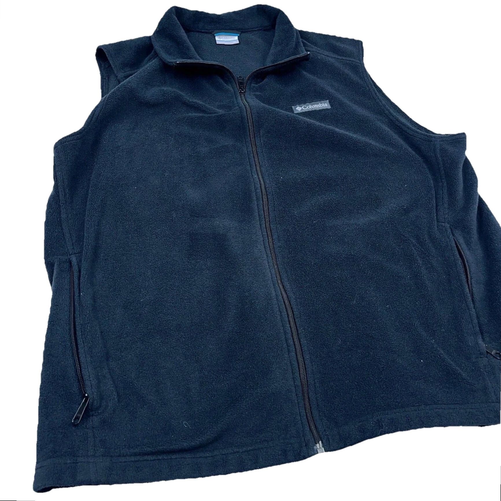 Vintage Columbia Vest Men 2X Black Fleece Full Zip Sweater Jacket Layer Hiking Outdoors Size US XXL / EU 58 / 5 - 2 Thumbnail