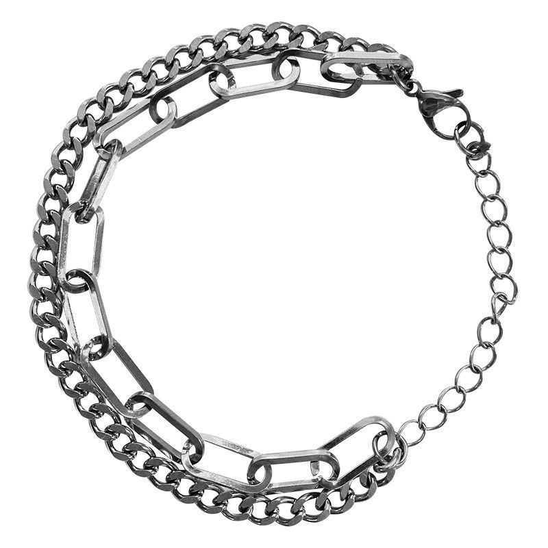 Jewelry Hip-hop Bracelet Y2K Punk Chain Gotch Bracelets Chains Size ONE SIZE - 6 Thumbnail