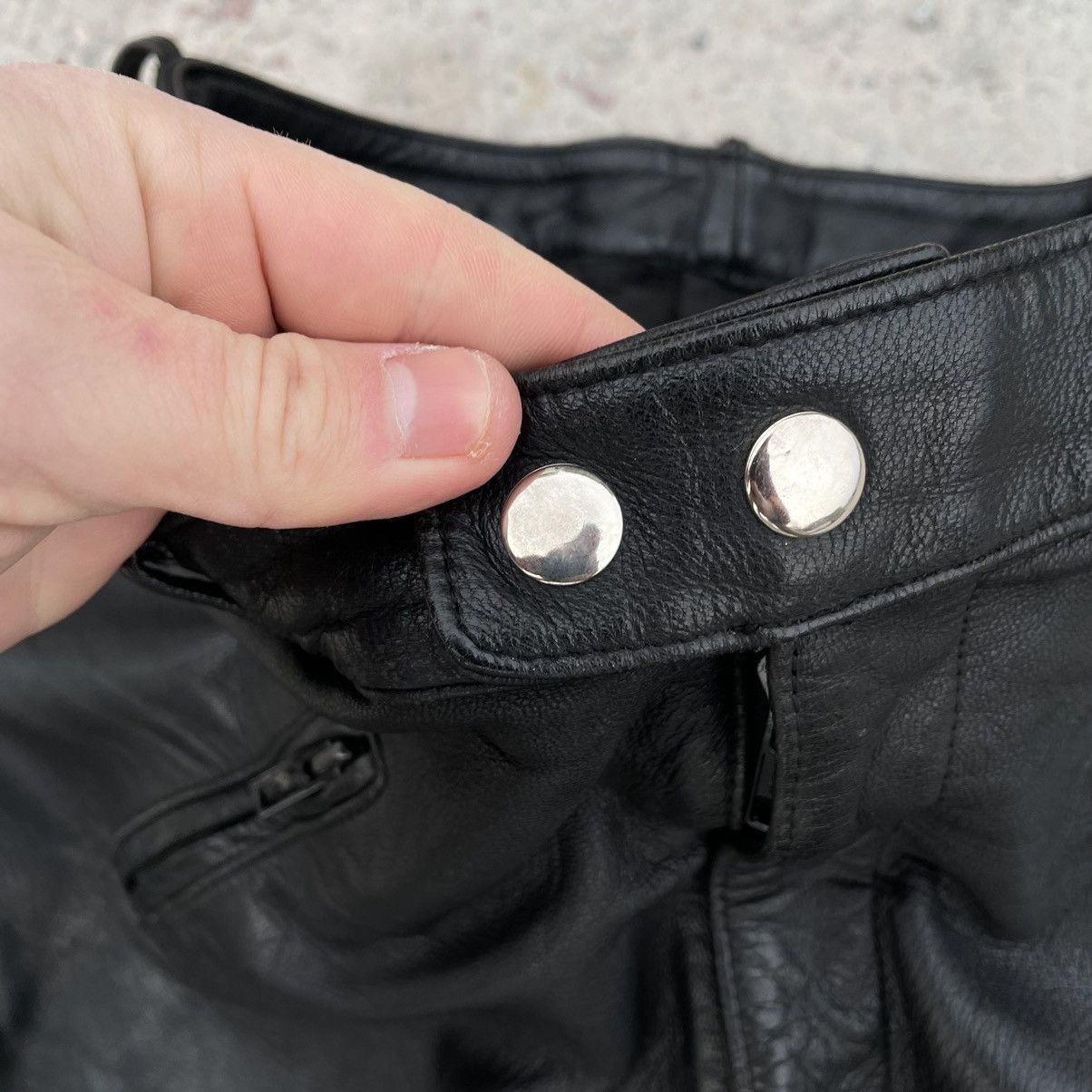Vintage Vintage Moto Leather Pants 54 Y2K 90s USA Style Japan Size US 32 / EU 48 - 5 Thumbnail