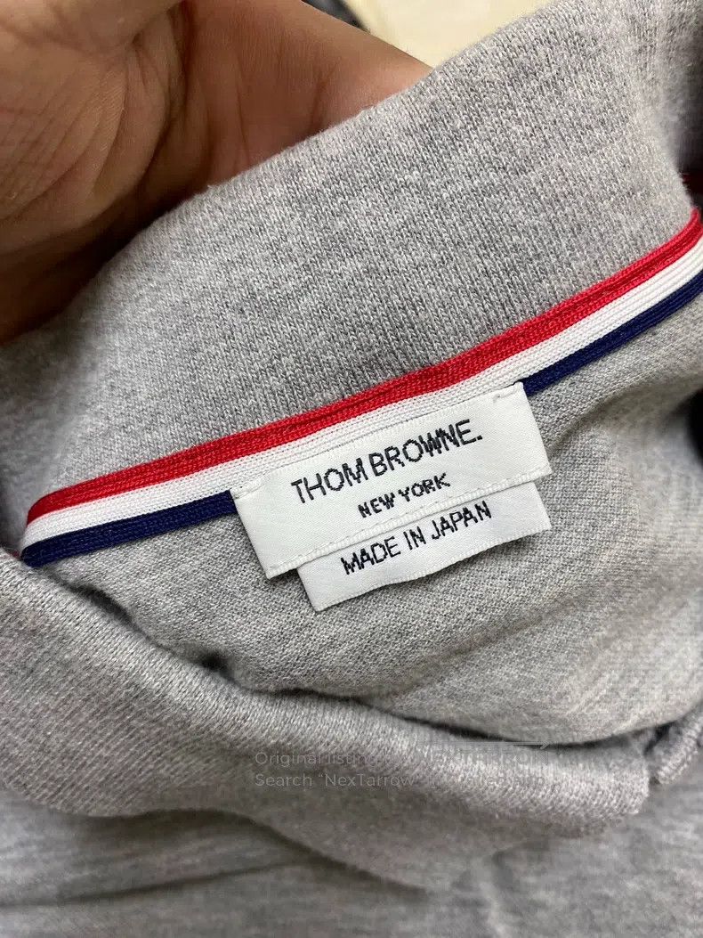 Thom Browne Thom Browne Gray Polo Shirt Size US L / EU 52-54 / 3 - 2 Thumbnail