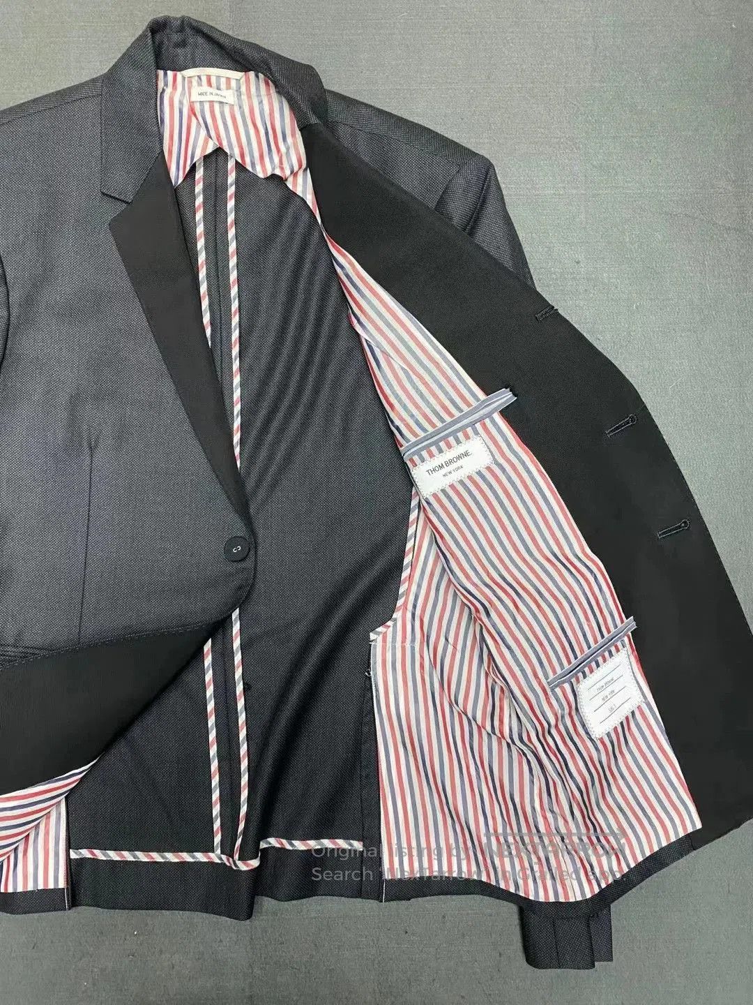 Thom Browne Thom Browne Dark Gray Wool Blazer. Size US M / EU 48-50 / 2 - 5 Thumbnail