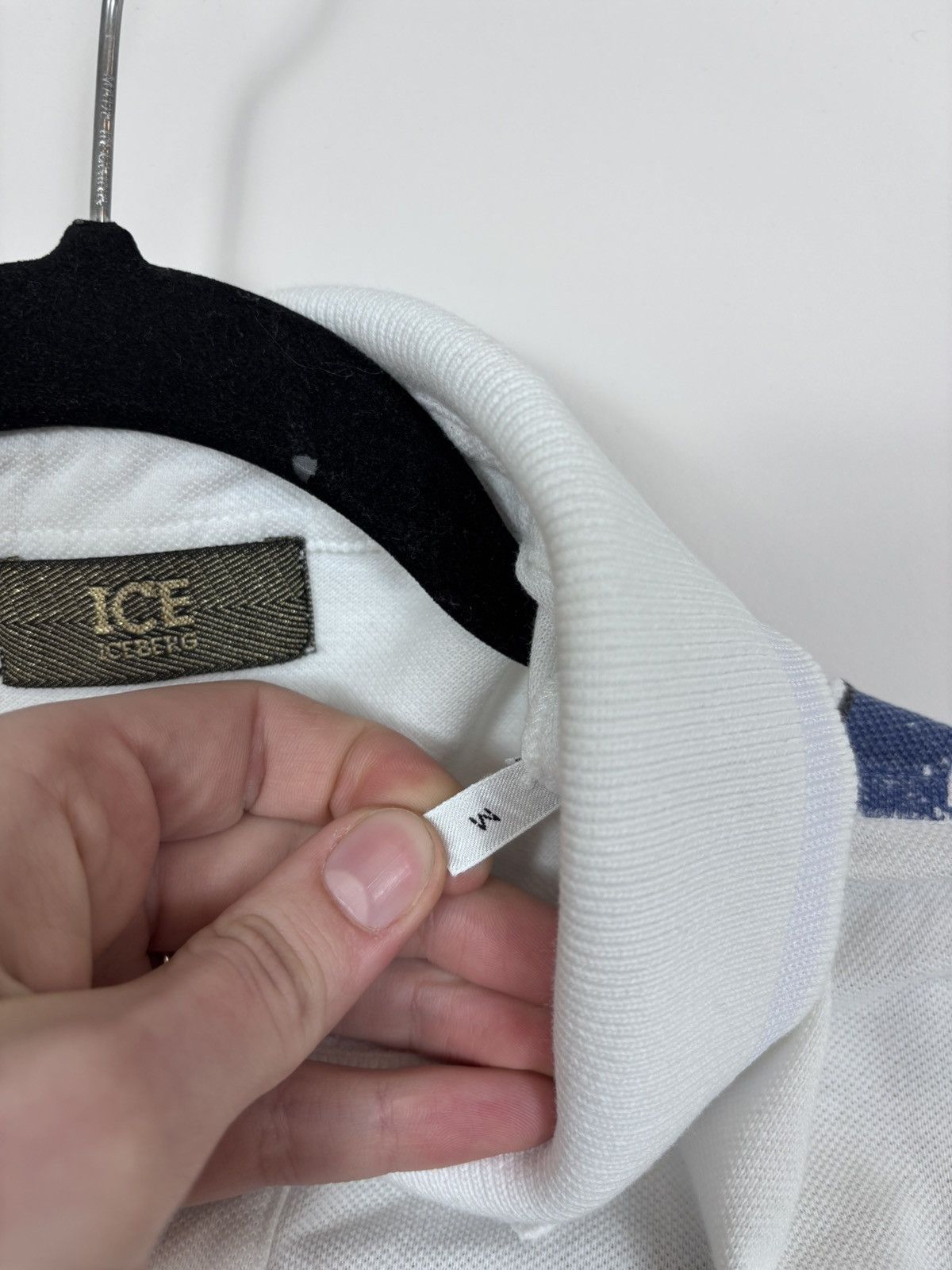 Iceberg Ice Iceberg International Flags White Big Logo Polo Shirt Size US M / EU 48-50 / 2 - 14 Thumbnail