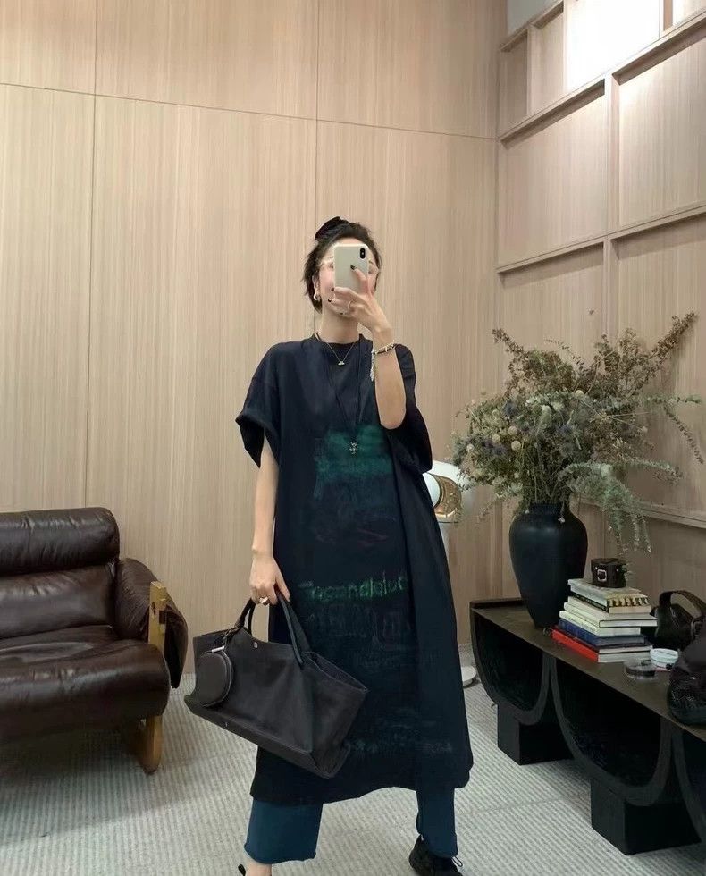 Balenciaga Balenciaga Black graffiti dress Size L / US 10 / IT 46 - 8 Thumbnail