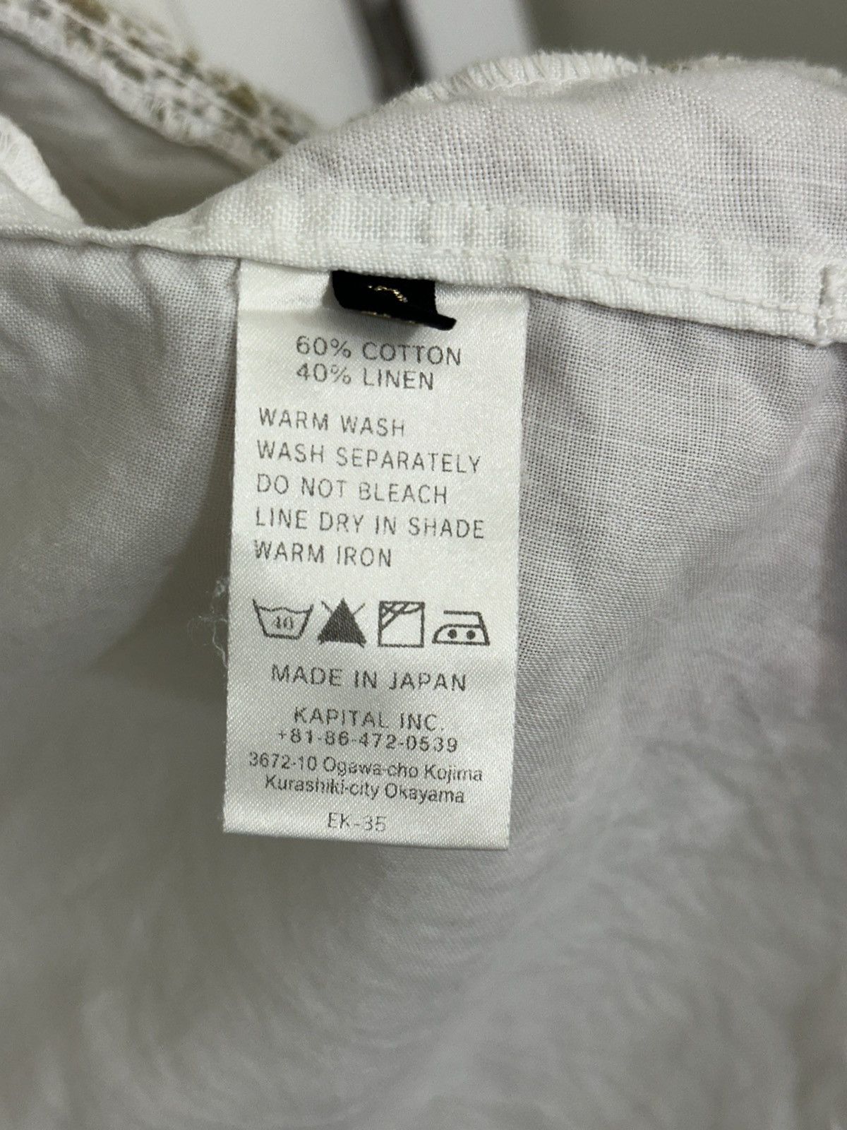 Kapital × Vintage Floral Laced White Button Up Size US M / EU 48-50 / 2 - 5 Thumbnail