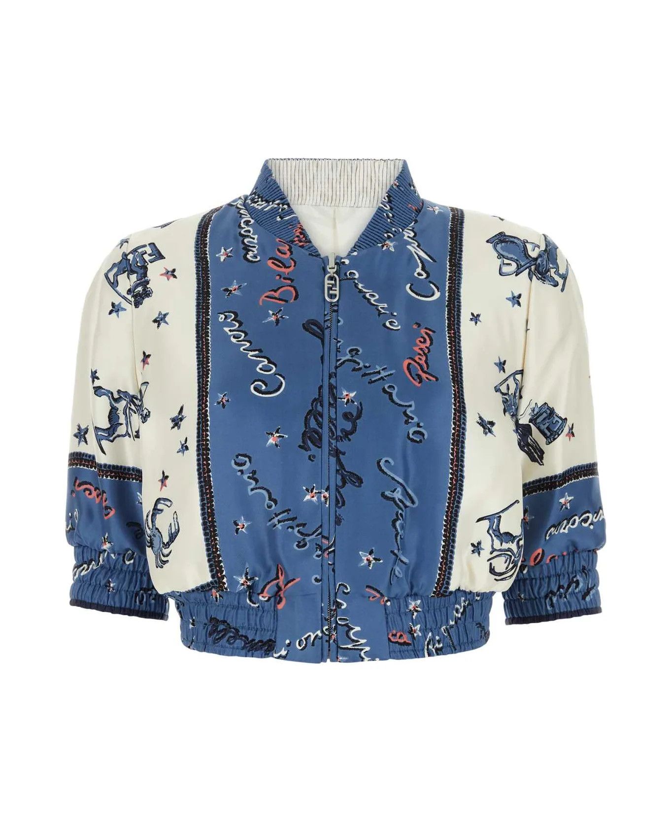 Fendi o1loc1c0824 Bomber Jacket in Multicolor Size XS / US 0-2 / IT 36-38 - 1 Thumbnail