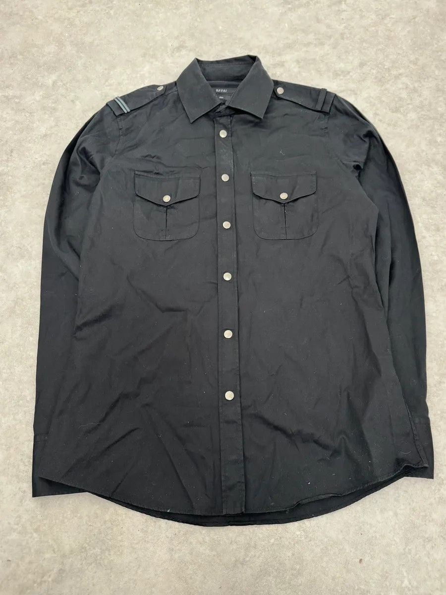 Gucci 2000s Gucci Black Officer Shirt Size US M / EU 48-50 / 2 - 4 Thumbnail