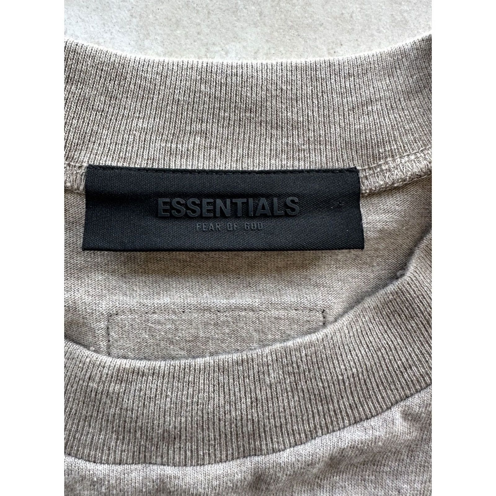 Vintage FOG Essentials Fear of God Logo T-Shirt XS Oatmeal Crew Neck Short Sleeve Regular Men Size US XS / EU 42 / 0 - 3 Thumbnail