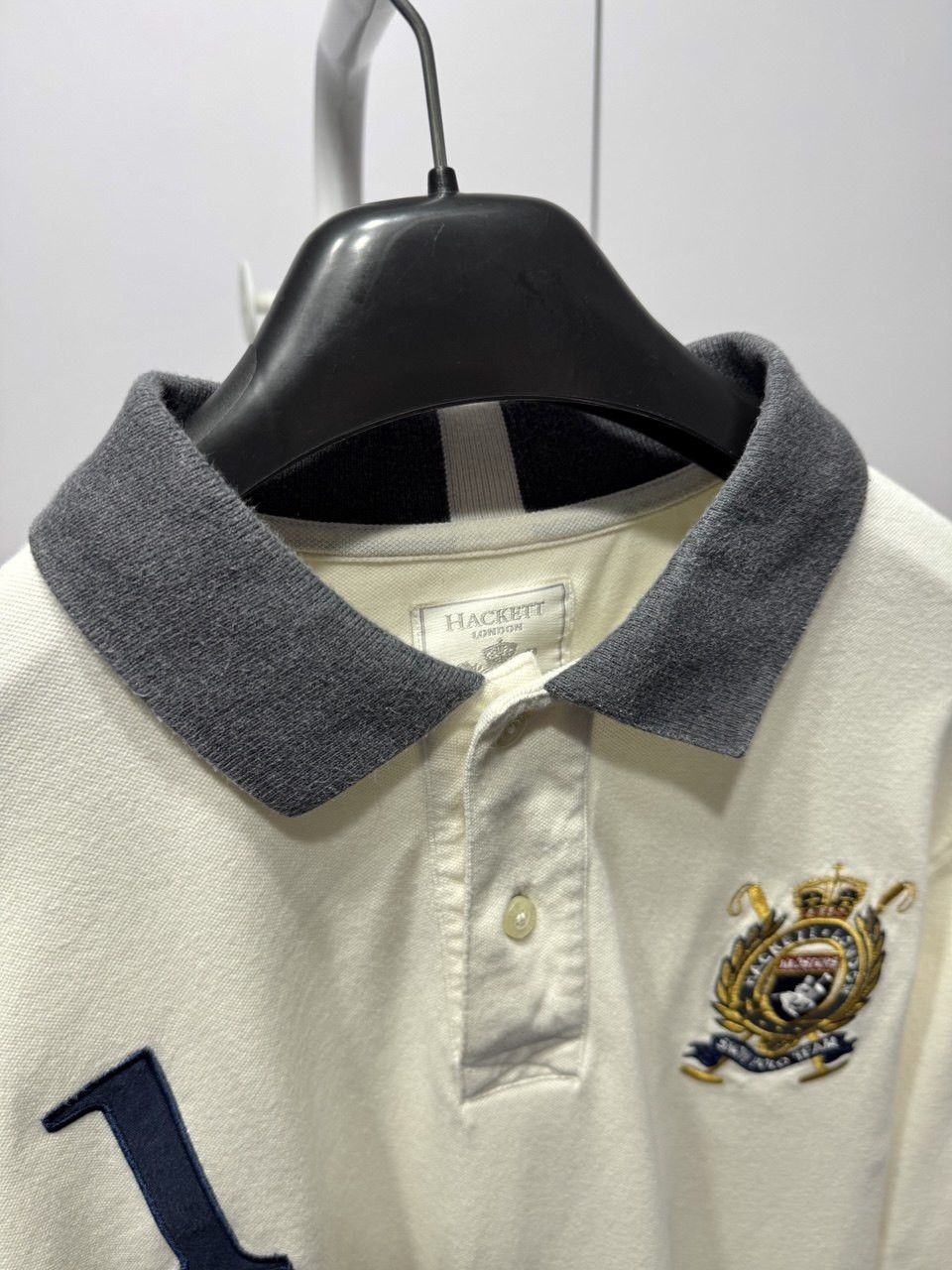 Hackett Hackett London Rugby Shirt Snow Polo Team Size US L / EU 52-54 / 3 - 5 Thumbnail