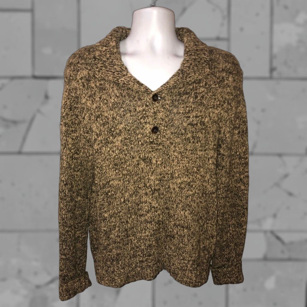 Polo Ralph Lauren Polo Ralph Lauren Sweater Shirt 1/2 Button Up Mens Size M Green 100% Cotton Polo Ralph Lauren Mens MD Green 1/2 Button Up Sweater Size US M / EU 48-50 / 2 - 1 Thumbnail