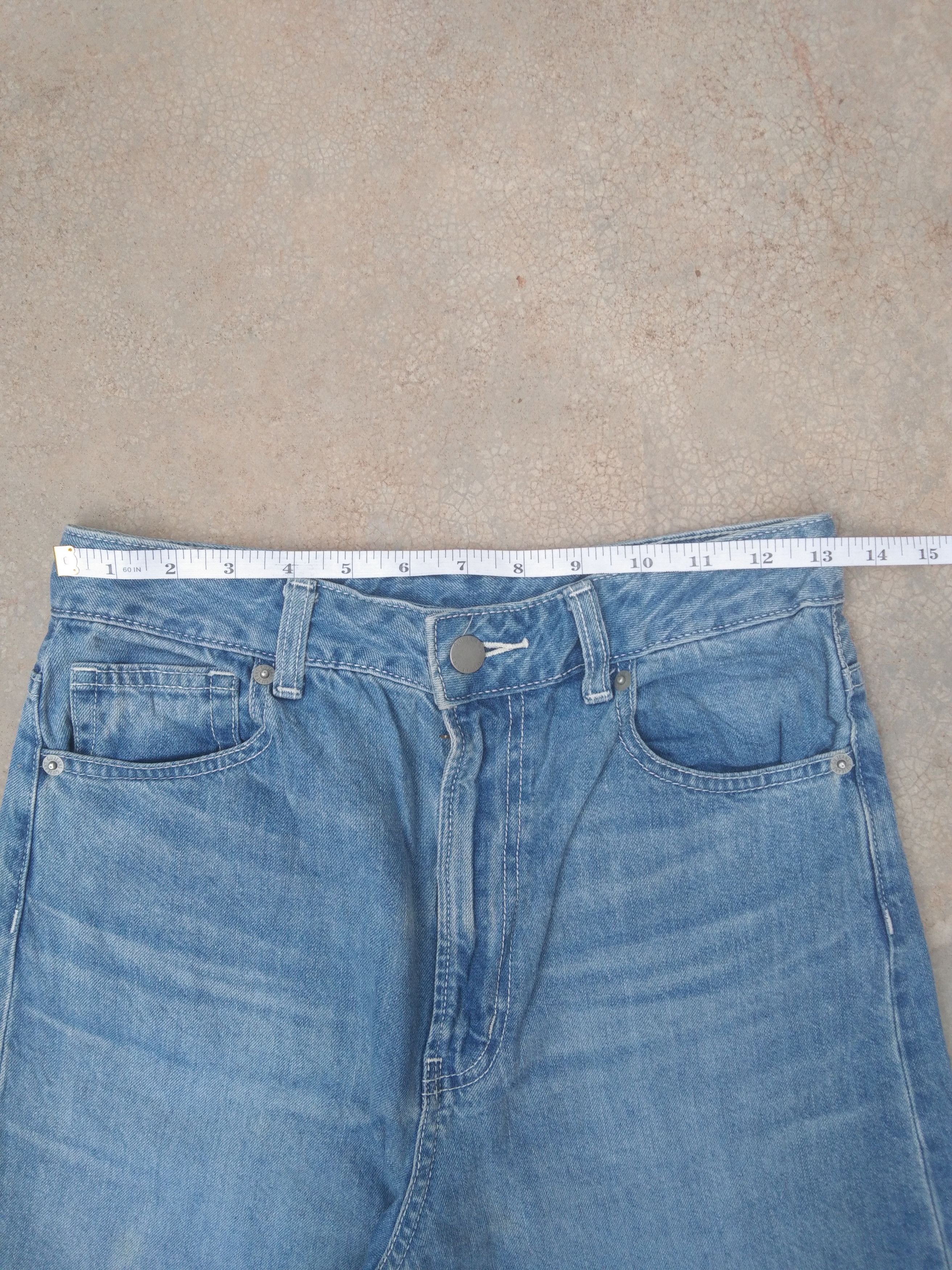 Japanese Brand × Jean Y2k Baggy Wide Leg Jeans 26x26 Size US 26 / EU 42 - 4 Thumbnail