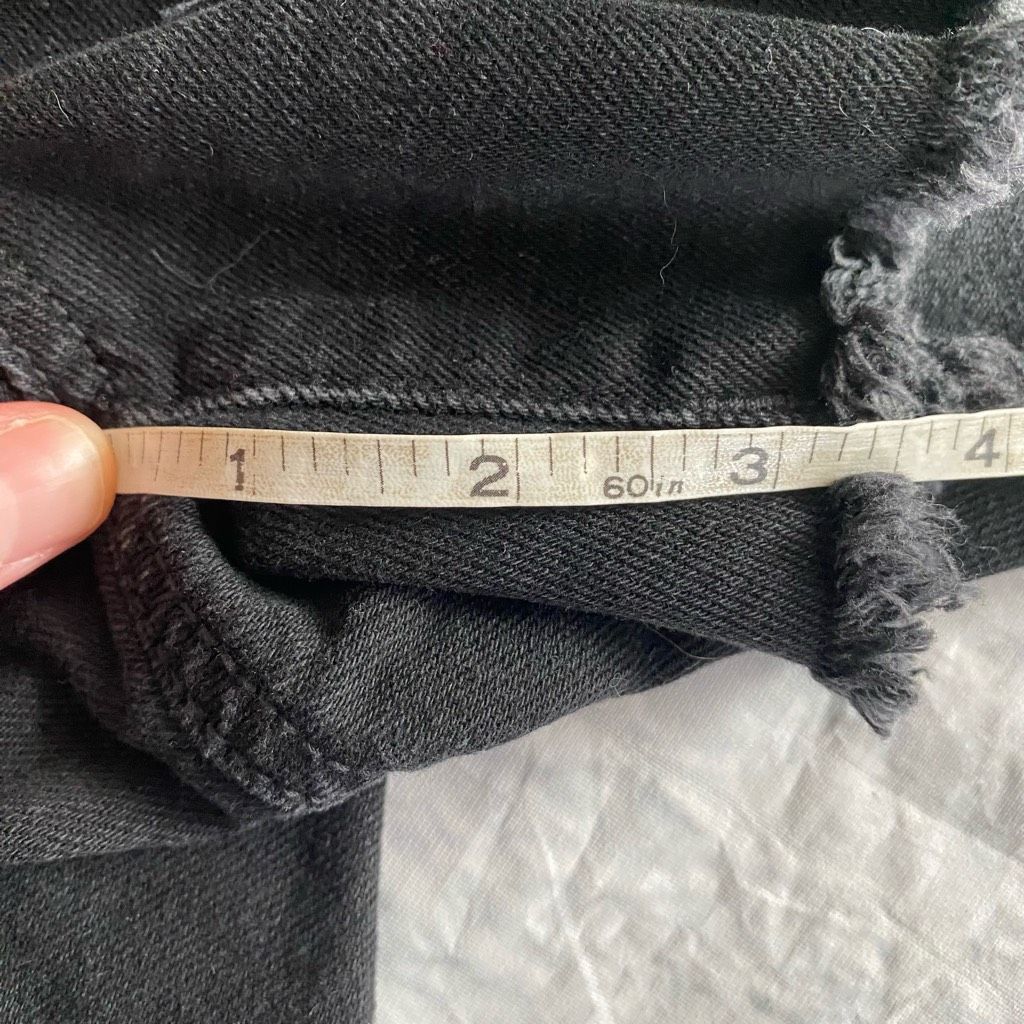 American Eagle Outfitters American Eagle women 2 cotton blend ripped distressed black Size 26" / US 2 / IT 38 - 7 Thumbnail