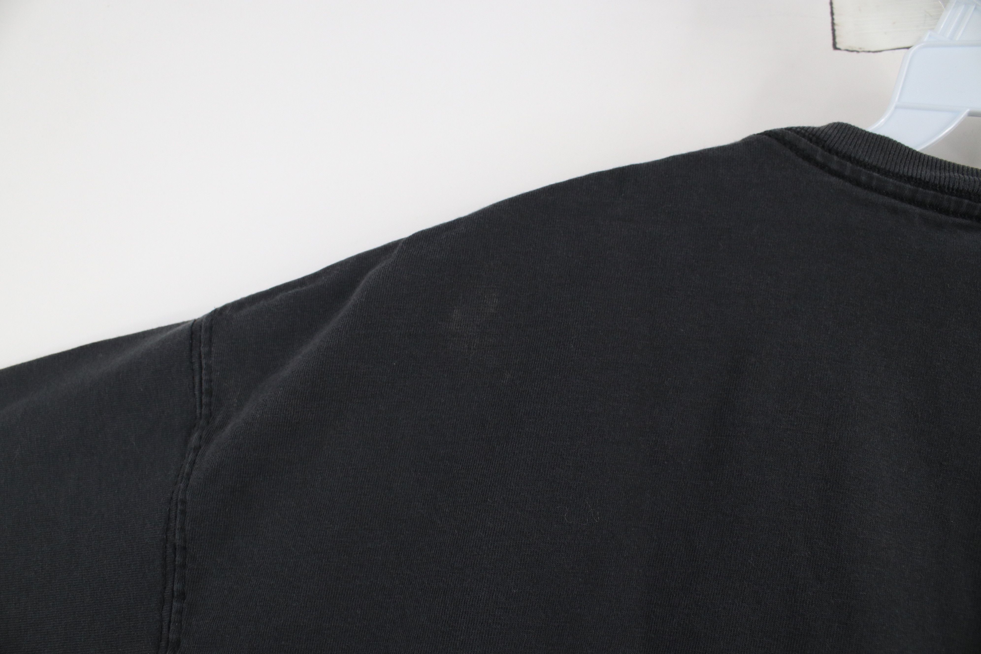 Vintage Vintage 90s Streetwear Blank Heavy Cotton T-Shirt Black Size US L / EU 52-54 / 3 - 12 Thumbnail