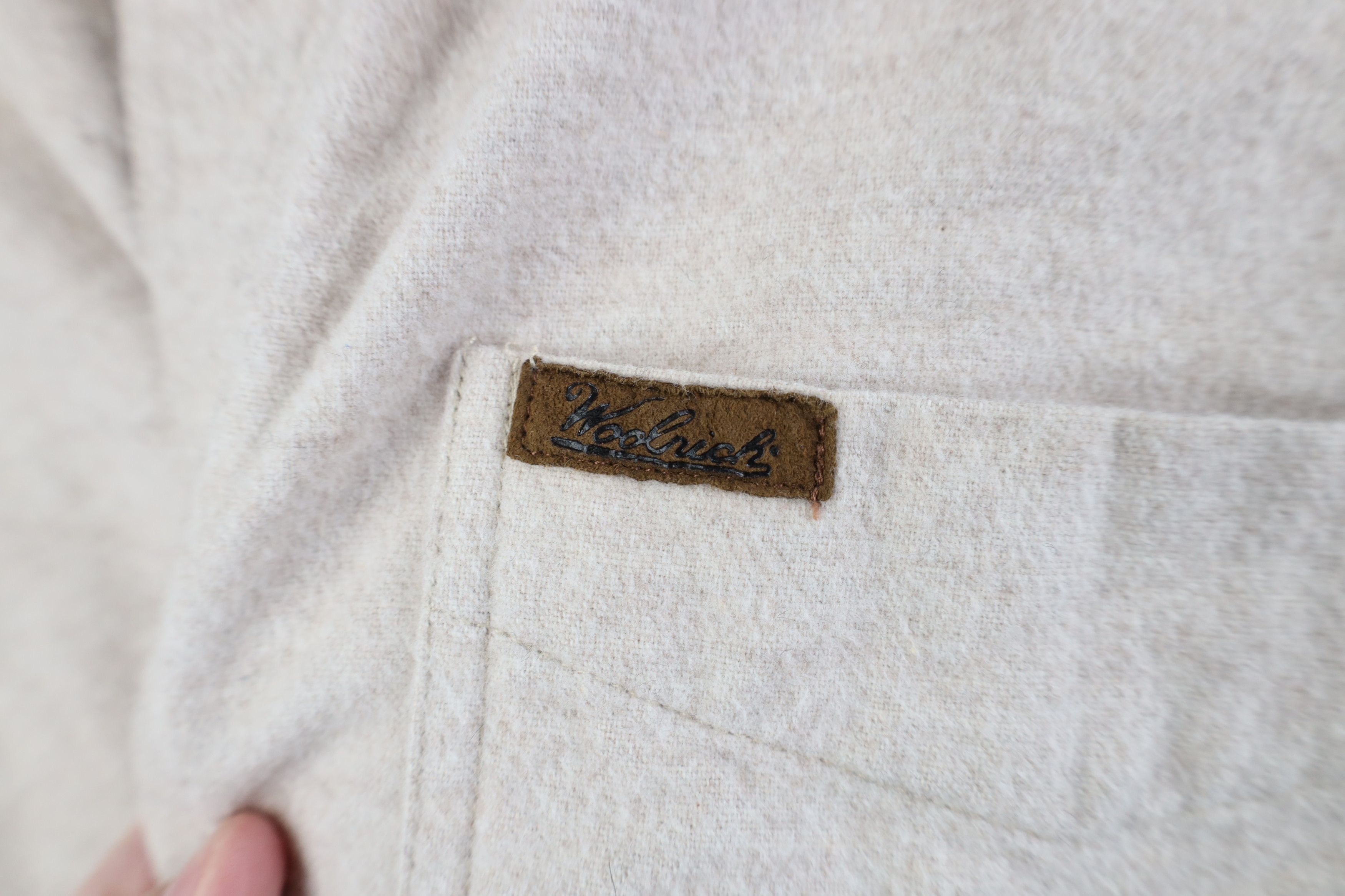 Woolrich Woolen Mills Vintage 90s Woolrich Chamois Cloth Button Down Shirt Beige Size US M / EU 48-50 / 2 - 4 Thumbnail