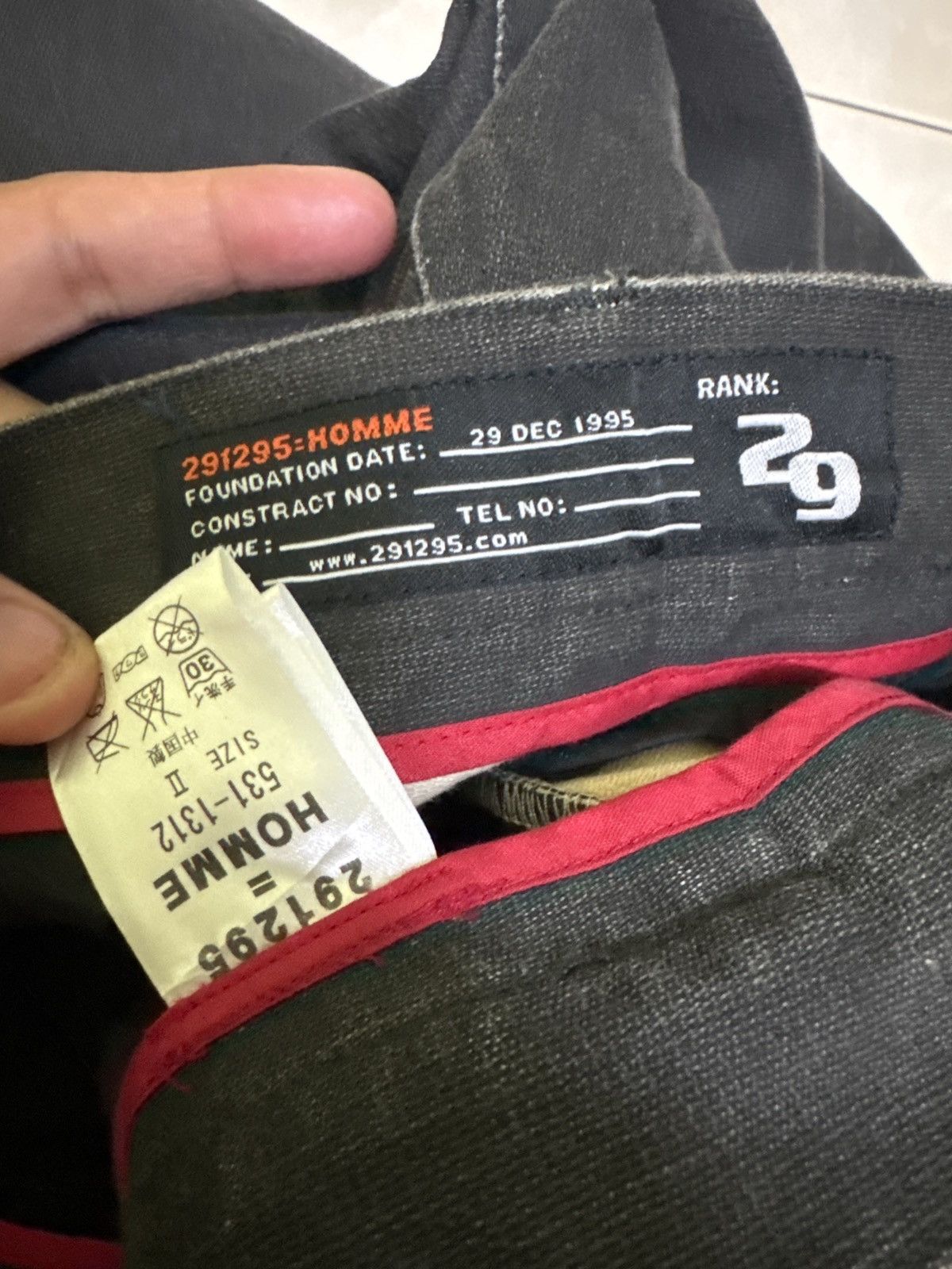 291295=Homme 291295=HOMME Asymmetric Zip Denim Pants Archive Japan Size US 29 - 12 Thumbnail