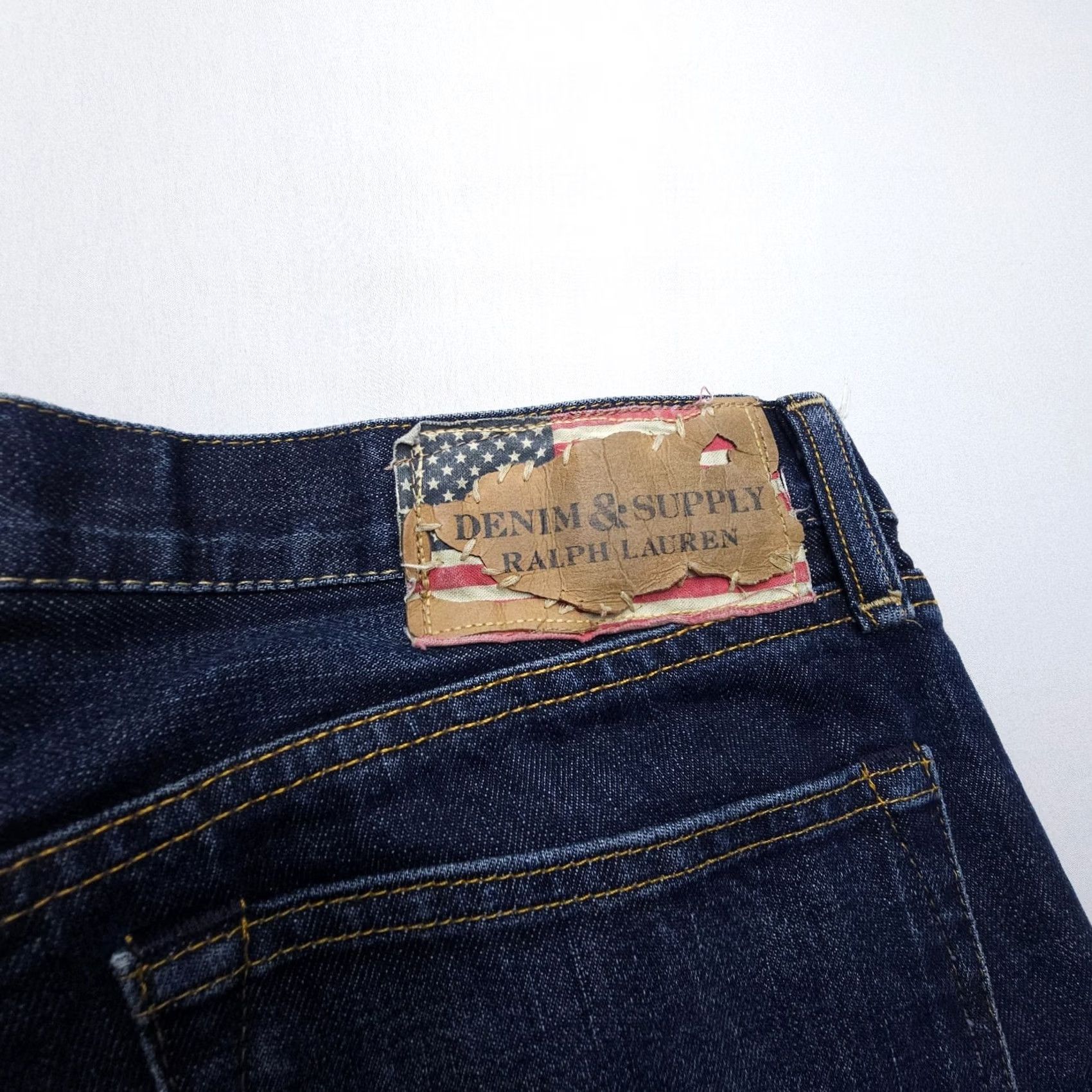 Ralph Lauren Ralph Lauren Denim Supply Slim Straight Jeans Mens 34 x 34 Dark Wash Denim & Supply Size US 34 / EU 50 - 7 Thumbnail