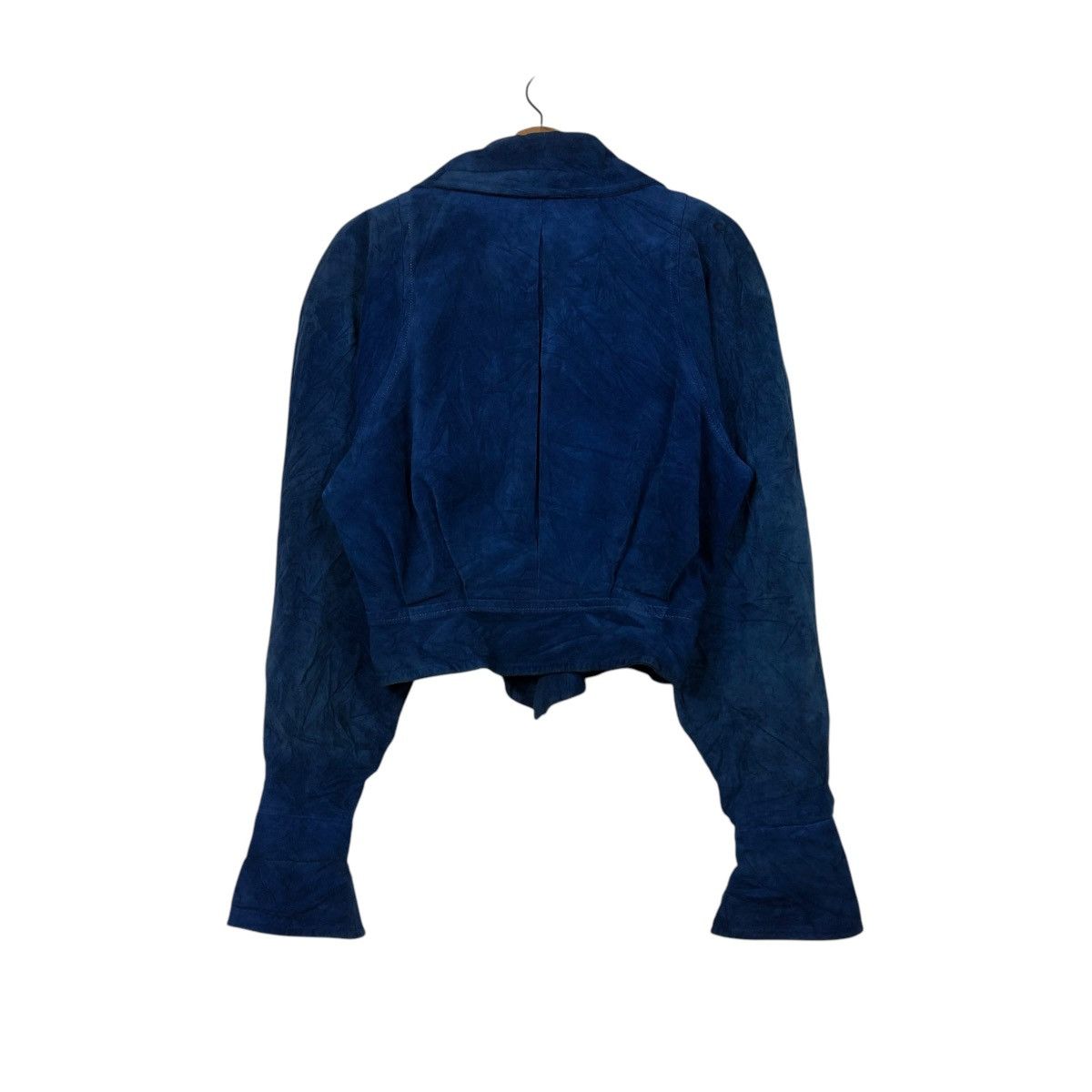Charles Jourdan 🔥VINTAGE CROPPED SUEDE LEATHER JACKET CHARLES JOURDAN PARIS Size M / US 6-8 / IT 42-44 - 8 Thumbnail