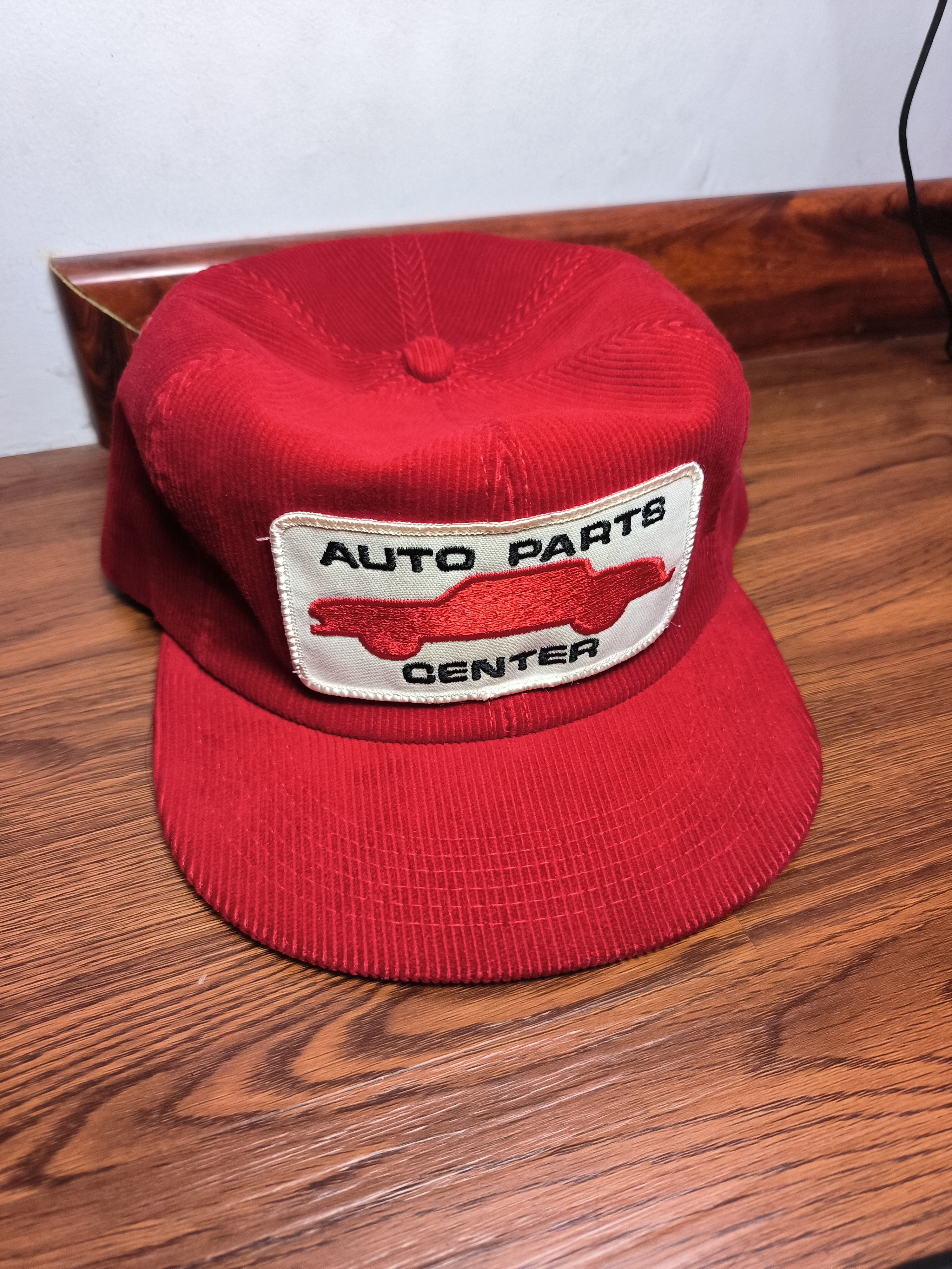 Vintage Big A Auto Parts Patch Snapback Red Trucker factory Hat Q2