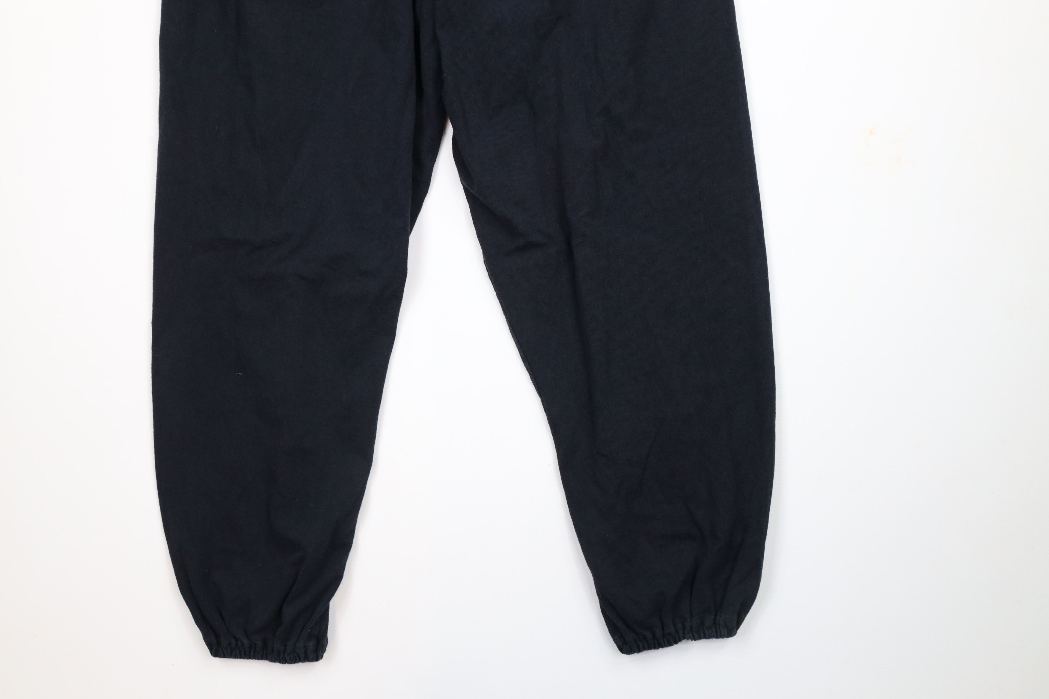 Russell Athletic × Vintage Vintage 90s Russell Athletic Cuffed Joggers Pants Black Size US 34 / EU 50 - 4 Thumbnail