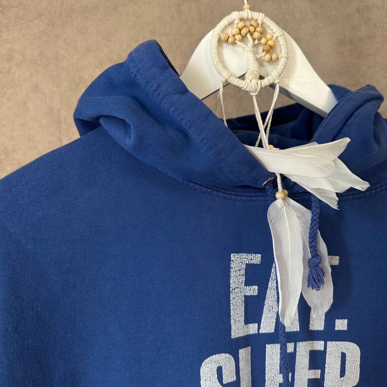 Japanese Brand × Vintage Vintage Adult “Eat.Sleep.Fish.Repeat.” Hoodie big logo joke Size US M / EU 48-50 / 2 - 5 Thumbnail