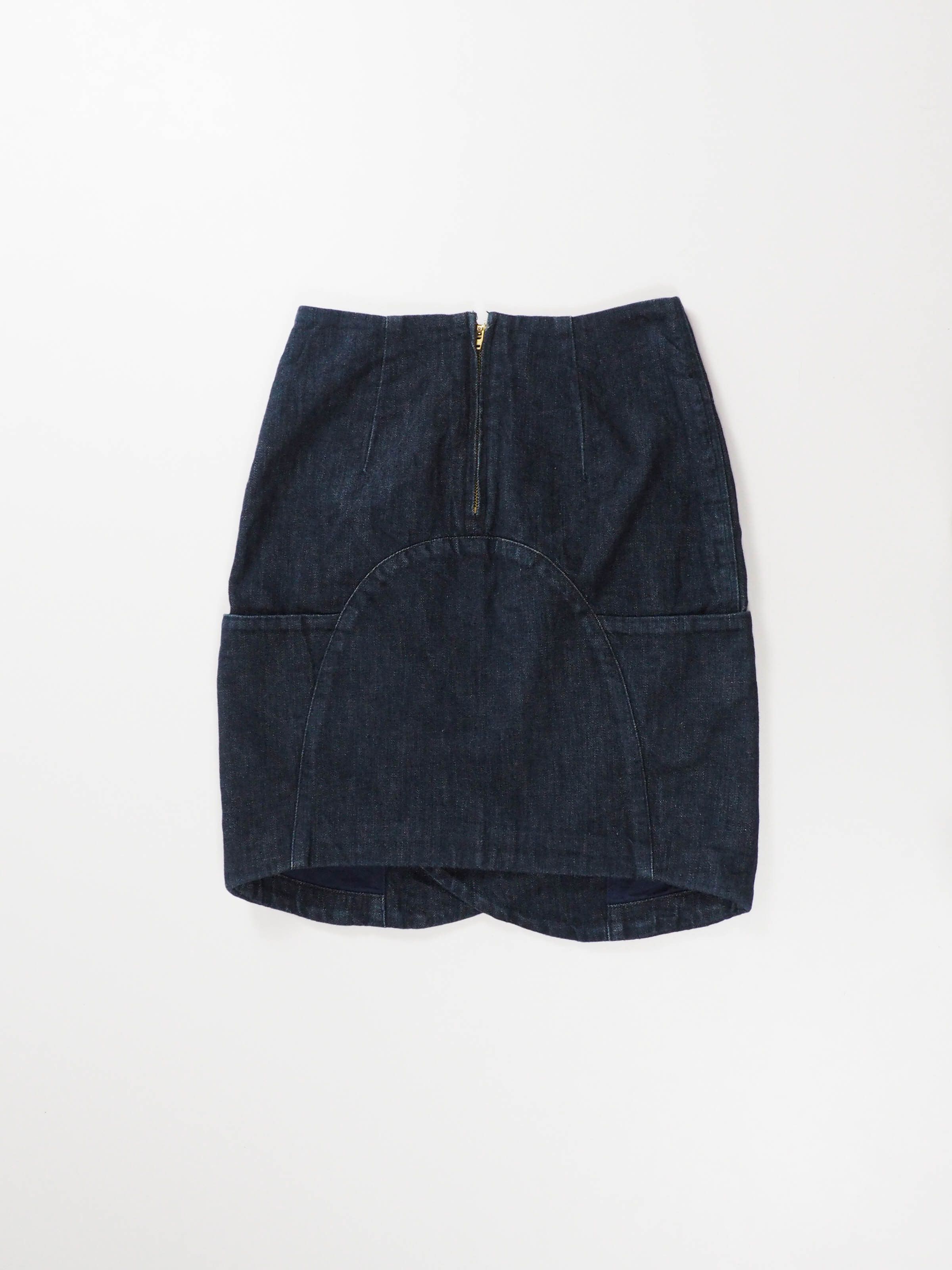 Kapital Kapital Asymmetrical Button Denim Skirt Size 26" / US 2 / IT 38 - 9 Thumbnail
