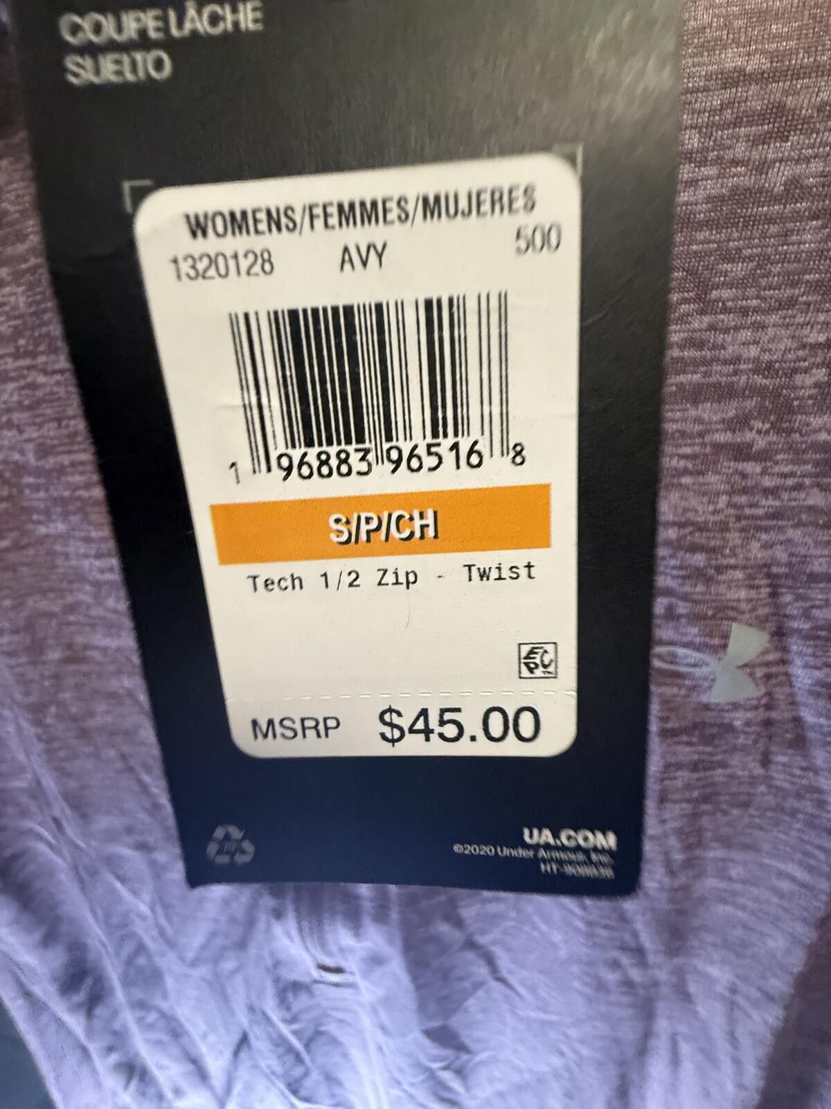 Under Armour Under Armour Tech Twist 1/2 Zip Womens Small Purple NWT Size S / US 4 / IT 40 - 6 Thumbnail
