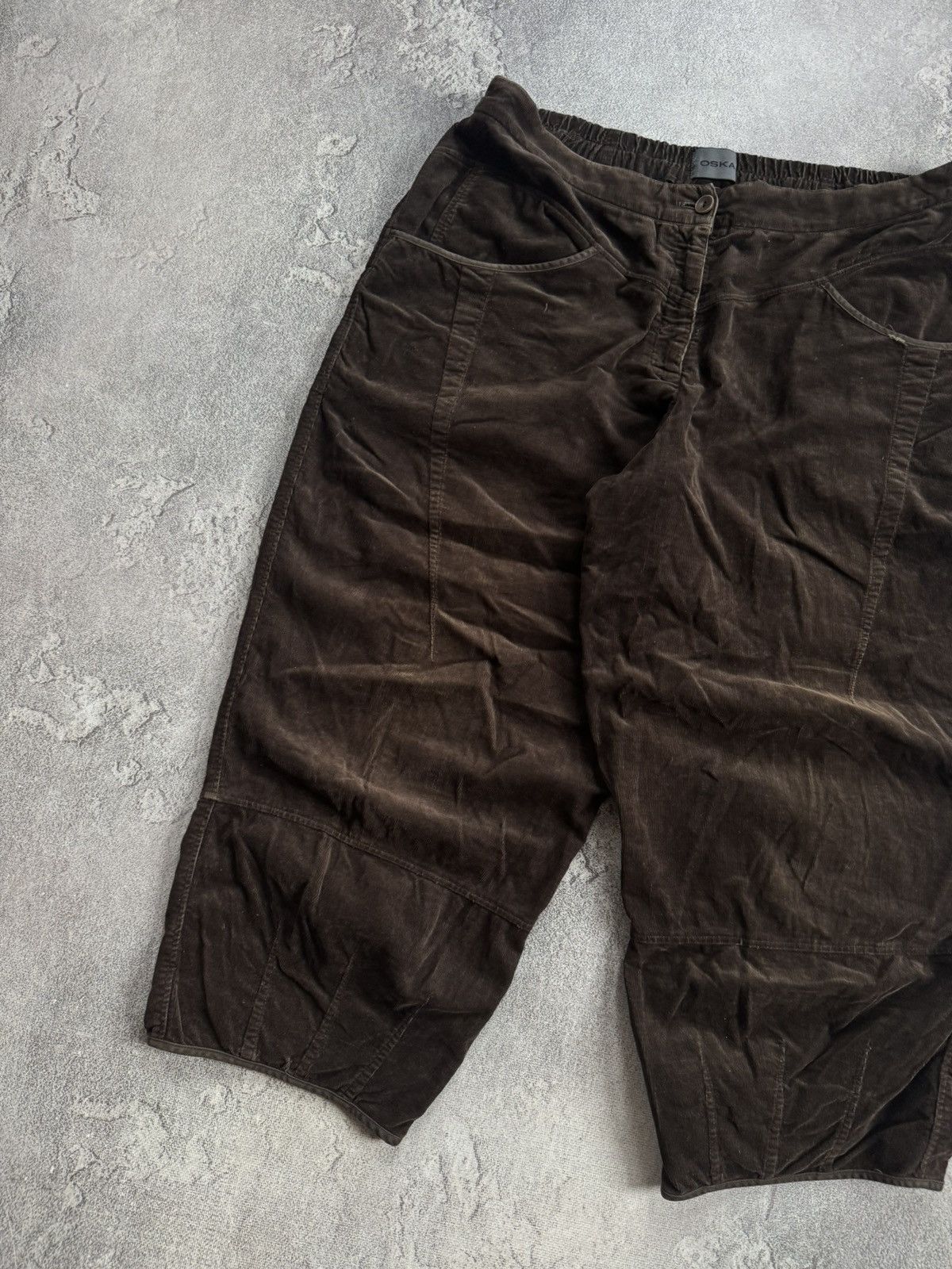 OSKA OSKA 4/size brown corduroy velvet baggy pants trousers chino Size 28" / US 6 / IT 42 - 6 Thumbnail