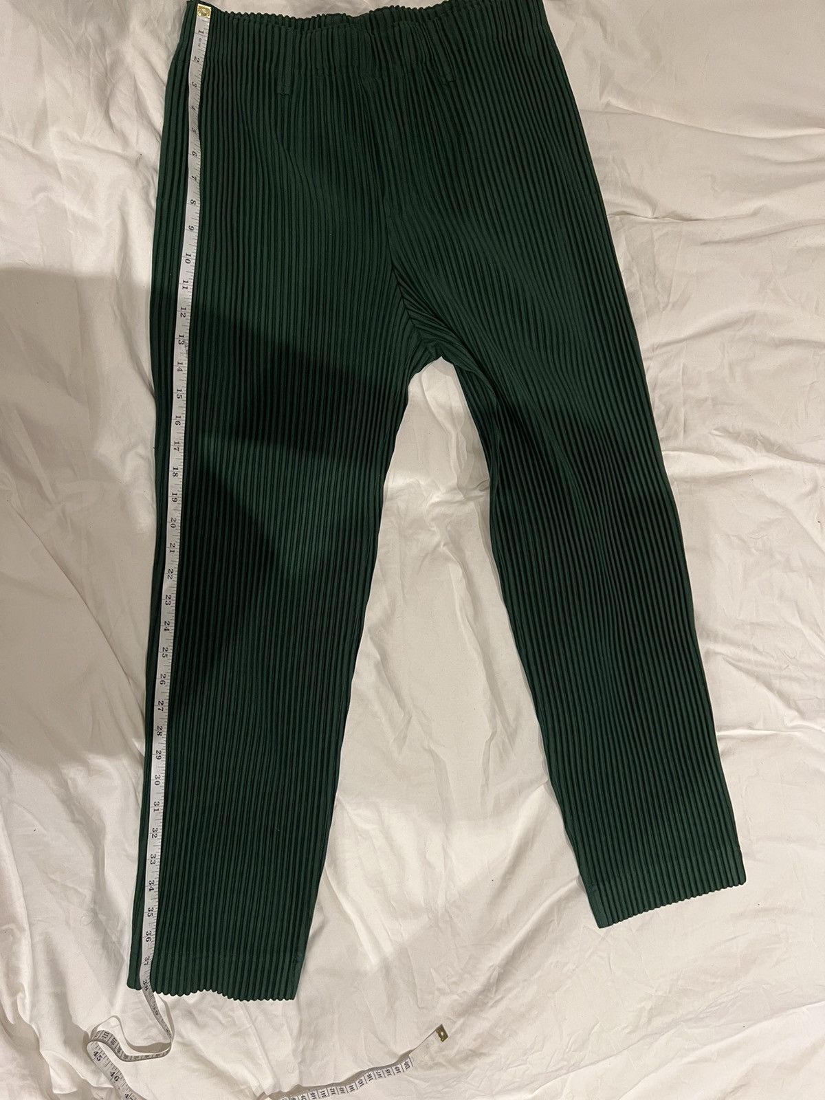 Issey Miyake HOMME PLISSÉ ISSEY MIYAKE Trousers Green Size 2 Medium Size US 33 - 14 Thumbnail