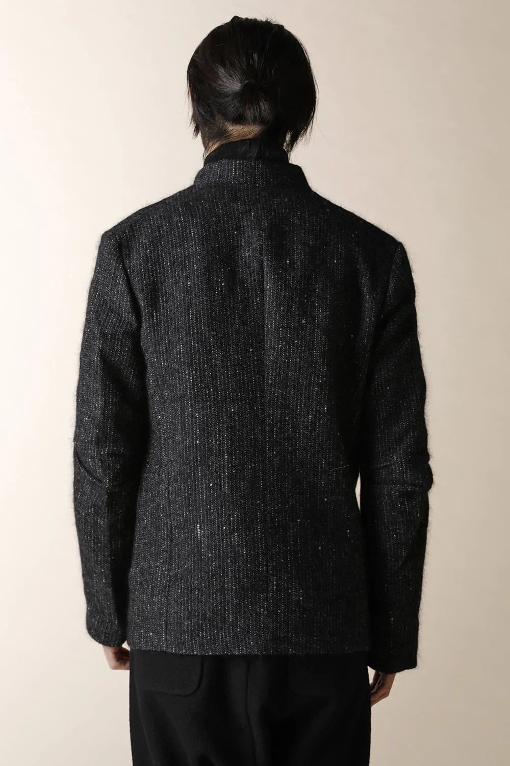 Individual Sentiments STAND COLLAR TUCK ARM JACKET - JK50-MW7_gray black Size US S / EU 44-46 / 1 - 2 Thumbnail