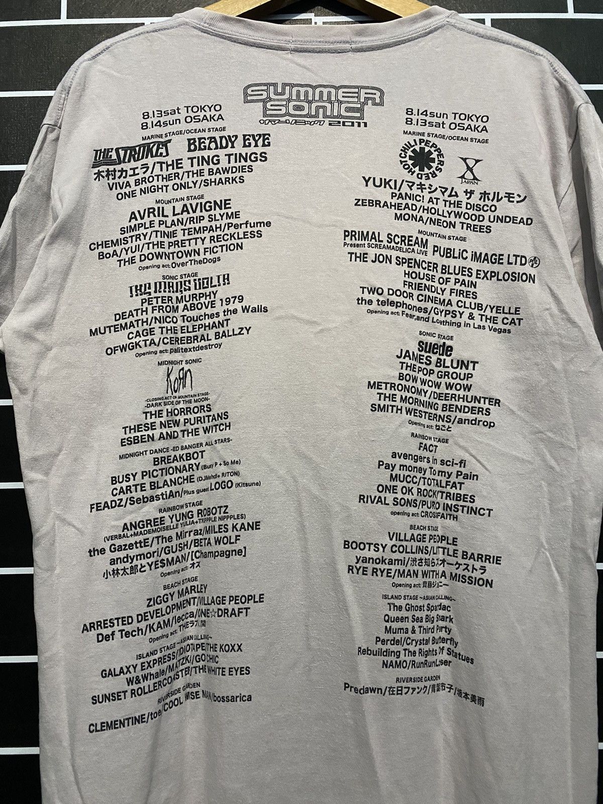 Band Tees Summer sonic 2011 Japan live tour concert rock band tshirt Size US L / EU 52-54 / 3 - 5 Thumbnail
