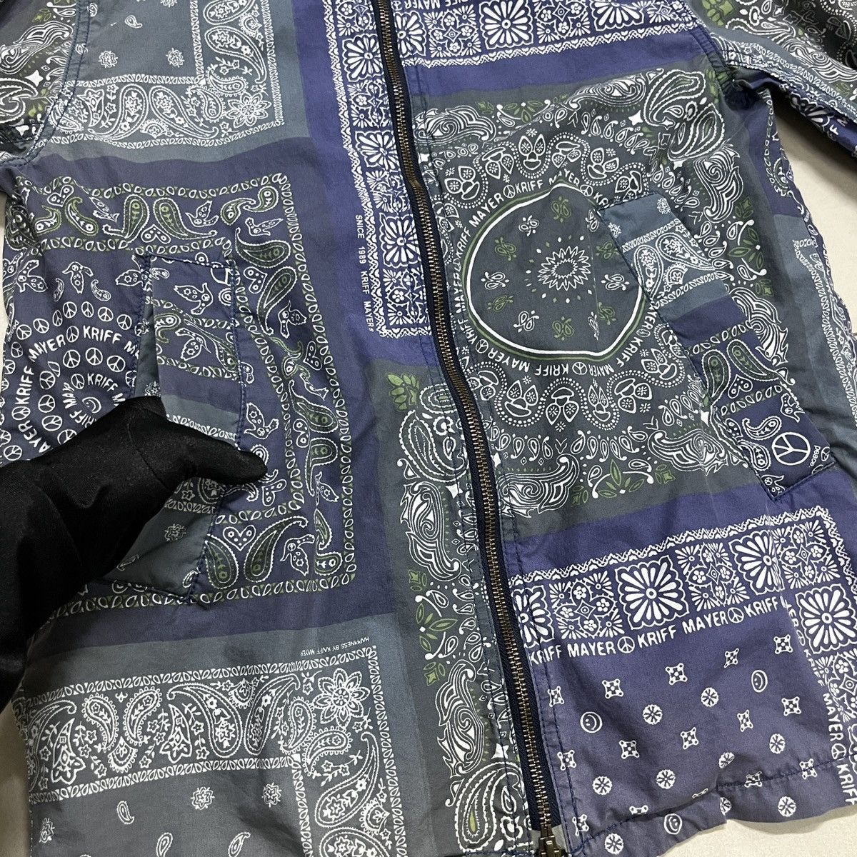20471120 × Japanese Brand Kriff Mayer Paisley Bandana Print Jacket Size US M / EU 48-50 / 2 - 5 Thumbnail