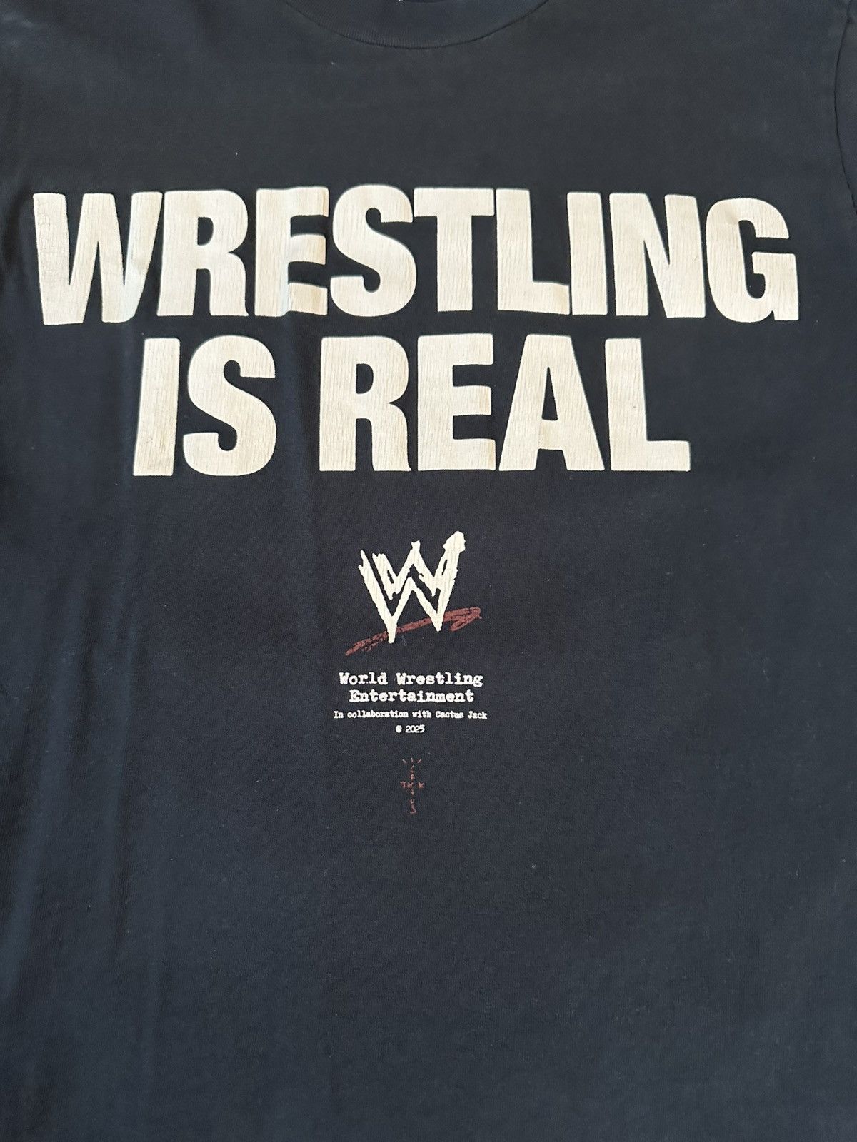 Travis Scott × WWE TRAVIS SCOTT x WWE WRESTLING IS REAL T SHIRT Size US M / EU 48-50 / 2 - 3 Thumbnail