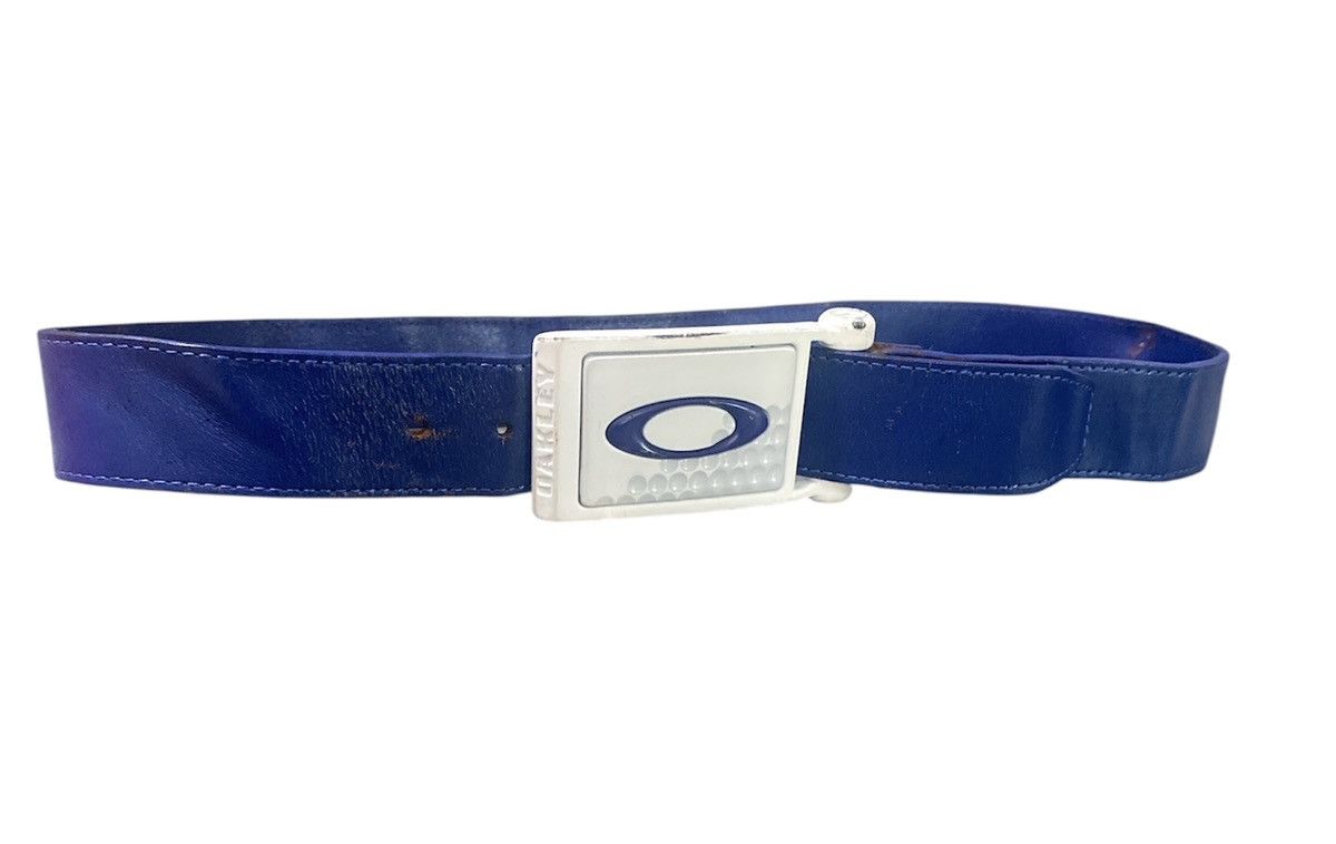 Oakley Oakley Elipse Y2K Leather Blue Belt Size 36 - 3 Thumbnail