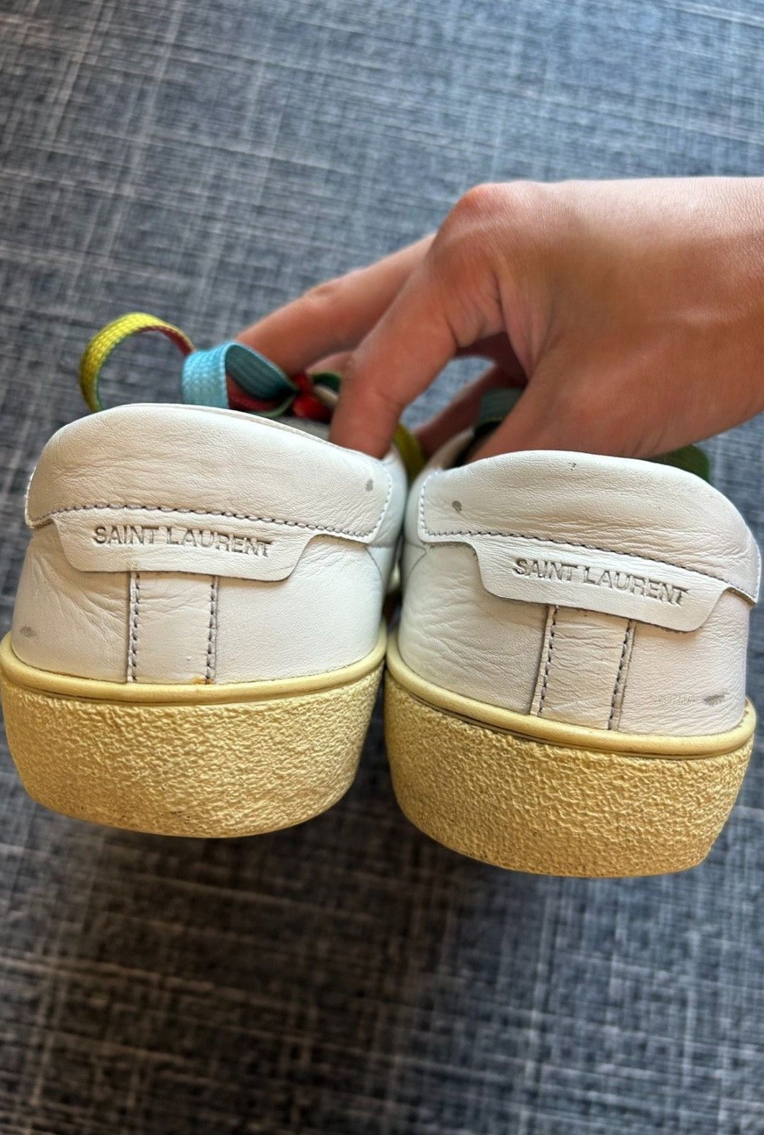 Saint Laurent Paris Saint Laurent SLP 2016SS SL37 Riveted Rainbow Sneakers Size US 9.5 / EU 42-43 - 5 Thumbnail