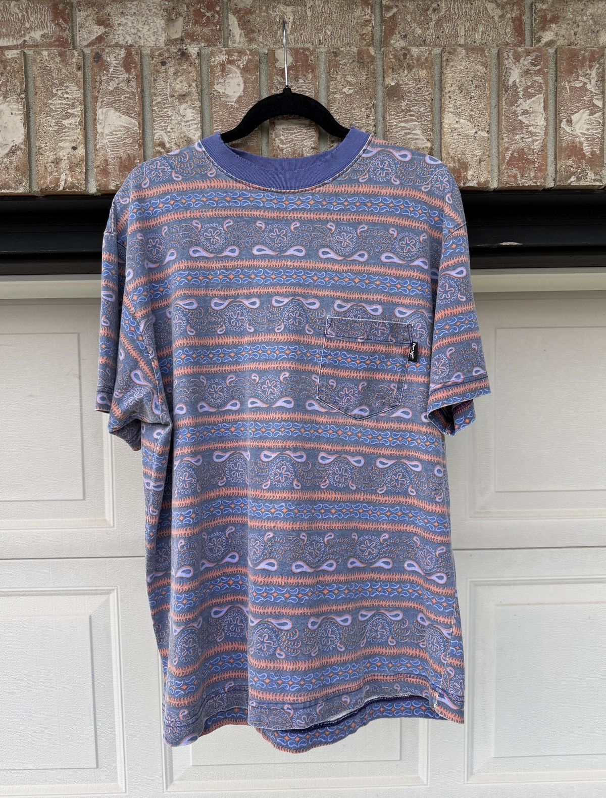 Stussy VINTAGE 80s STÜSSY TOMTOM AOP GRAPHIC TEE Size US XL / EU 56 / 4 - 1 Thumbnail