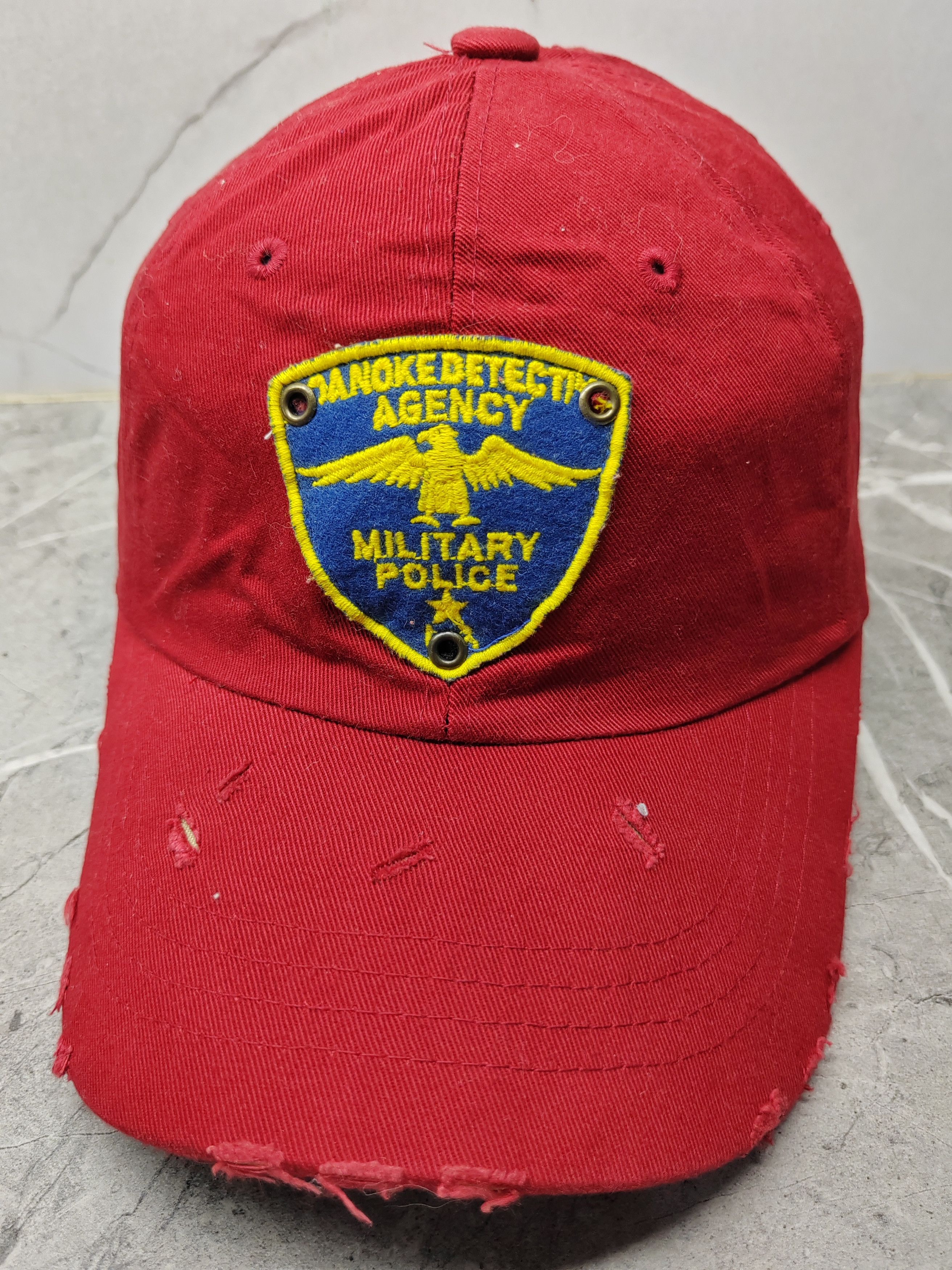 Japanese Brand Vintage Military Police Distressed Style Cap Hat Size ONE SIZE - 1 Thumbnail