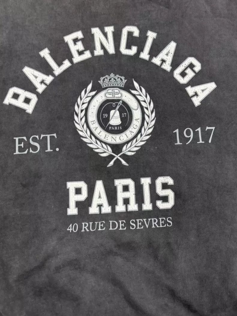 Balenciaga Balenciaga Crown Wheat Spike 1917 Old Washed Hoodie Sweate Size US M / EU 48-50 / 2 - 4 Thumbnail