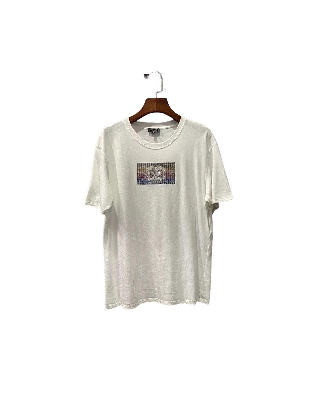Chanel Chanel Rhinestone CC Logo T-Shirt M Size M / US 6-8 / IT 42-44 - 1 Thumbnail