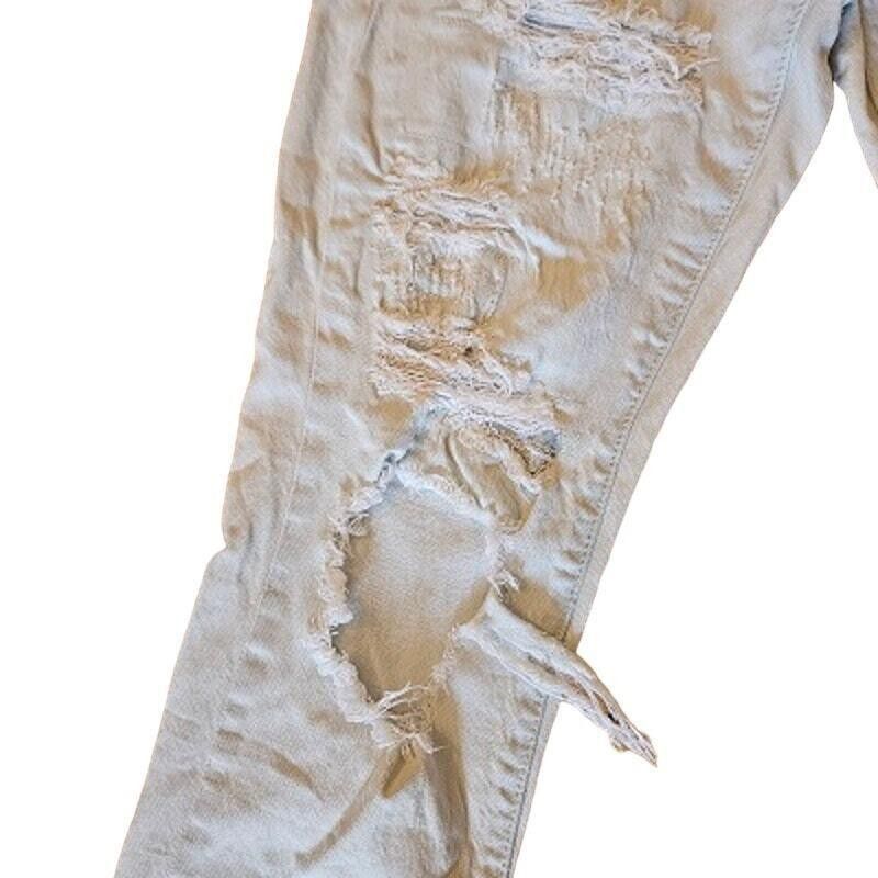 Designer Pilcro Slim Straight Distressed Jeans Size 28 Size 28" / US 6 / IT 42 - 3 Thumbnail