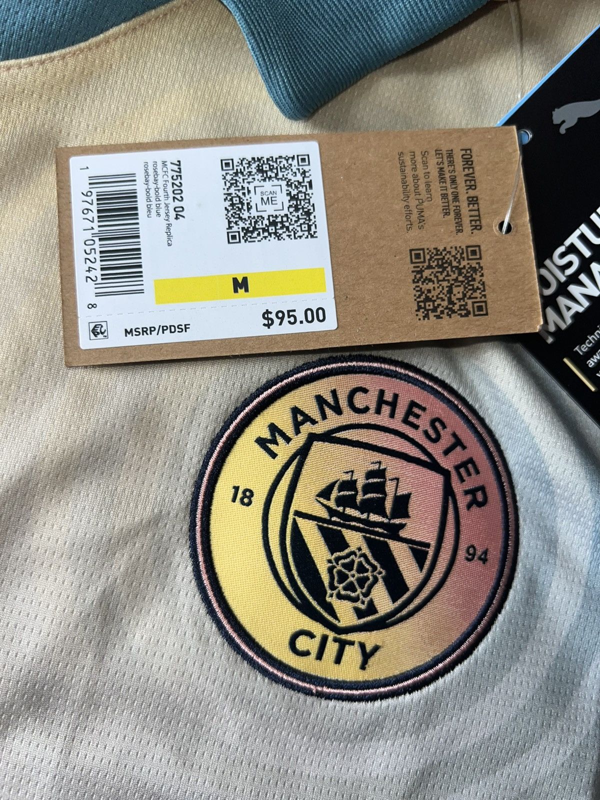 Puma Manchester City Jersey/Kit Size US M / EU 48-50 / 2 - 2 Thumbnail