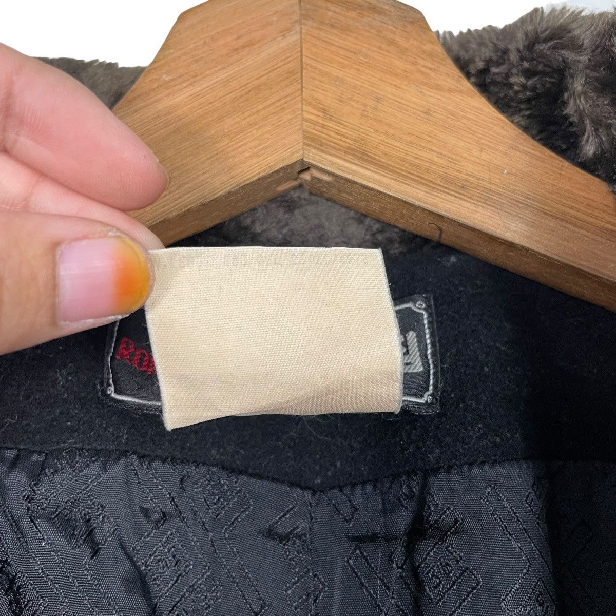 Fendi Vintage 70s Fendi 365 Wool Cashmere Fur Trimmed Colar Coat Size M / US 6-8 / IT 42-44 - 18 Thumbnail