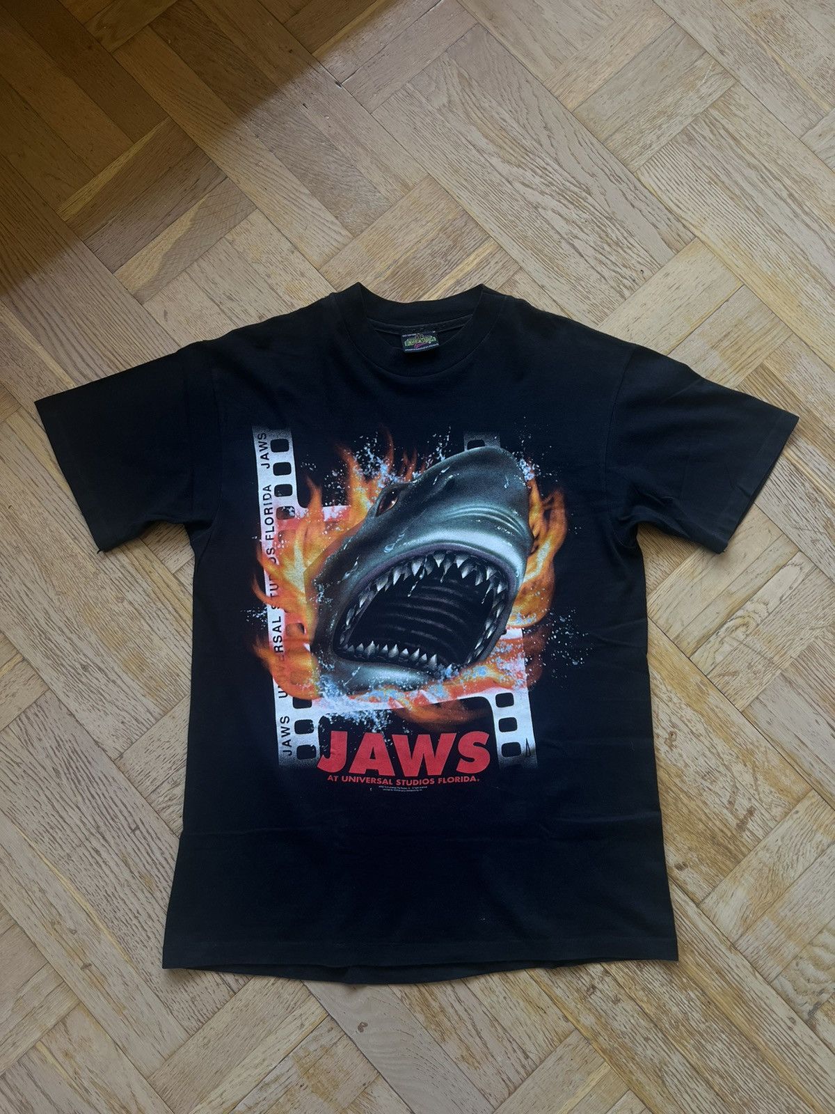 Vintage Universal Studios Shirt Men's Black XL Florida Jaws