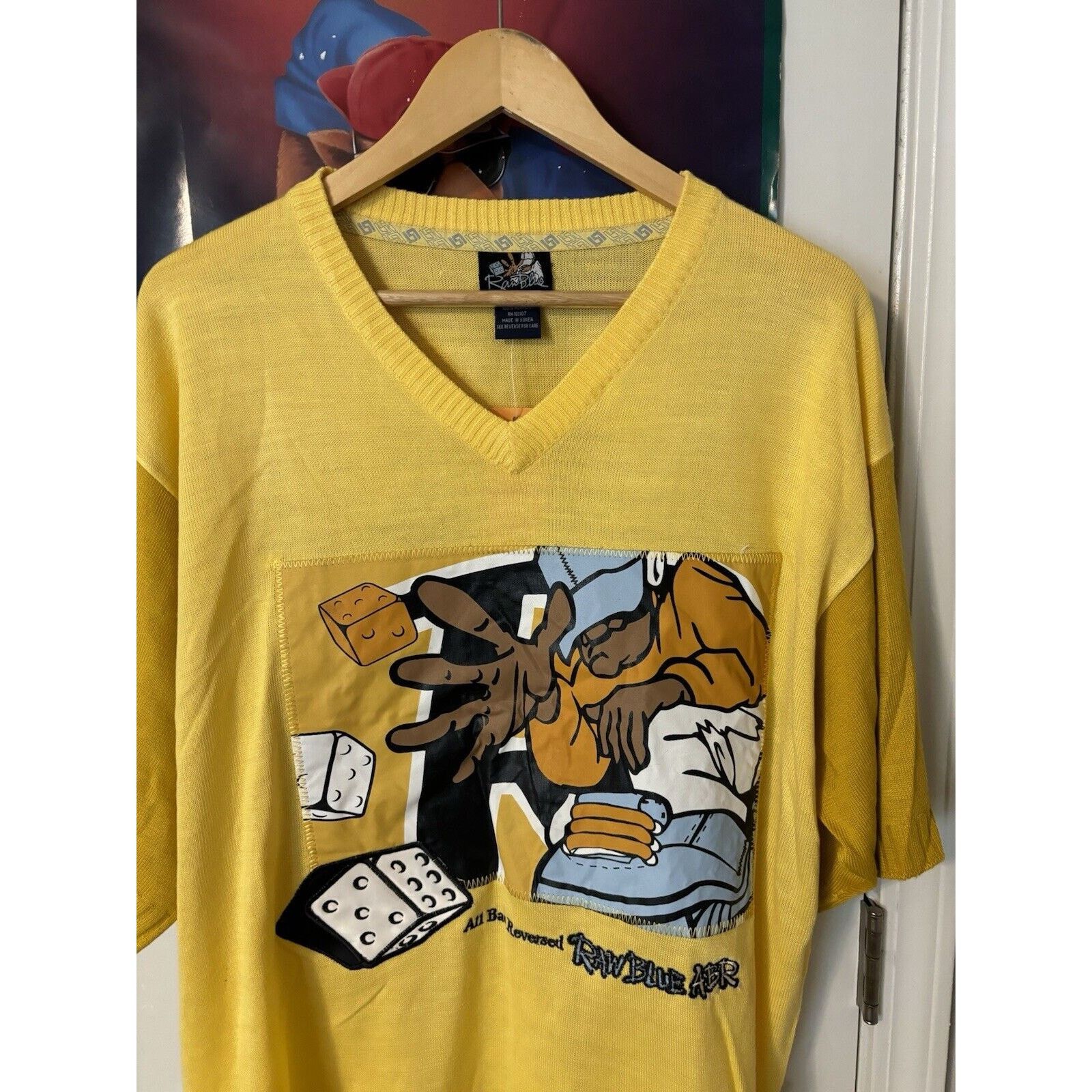 Other vintage raw blue yellow XL fat albert y2k rare sweater Sz XL Size US XL / EU 56 / 4 - 2 Thumbnail