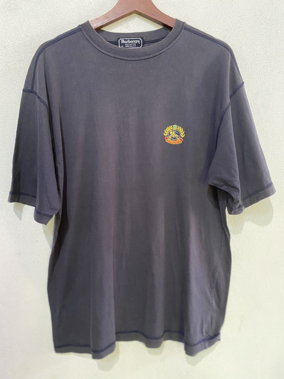 Burberry Burberrys Round Neck T Shirt For Man Size US M / EU 48-50 / 2 - 1 Thumbnail