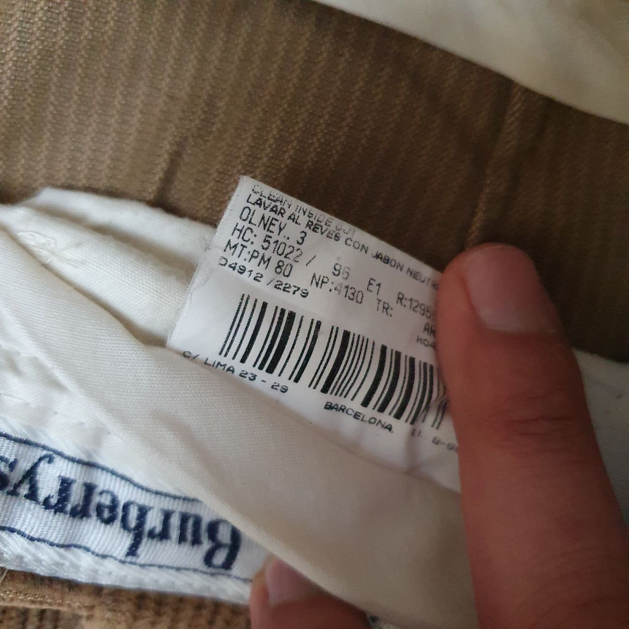 Burberry BURBERRY Corduroy Pants Beige 80s Vintage Trousers A7285 Size US 34 / EU 50 - 7 Thumbnail