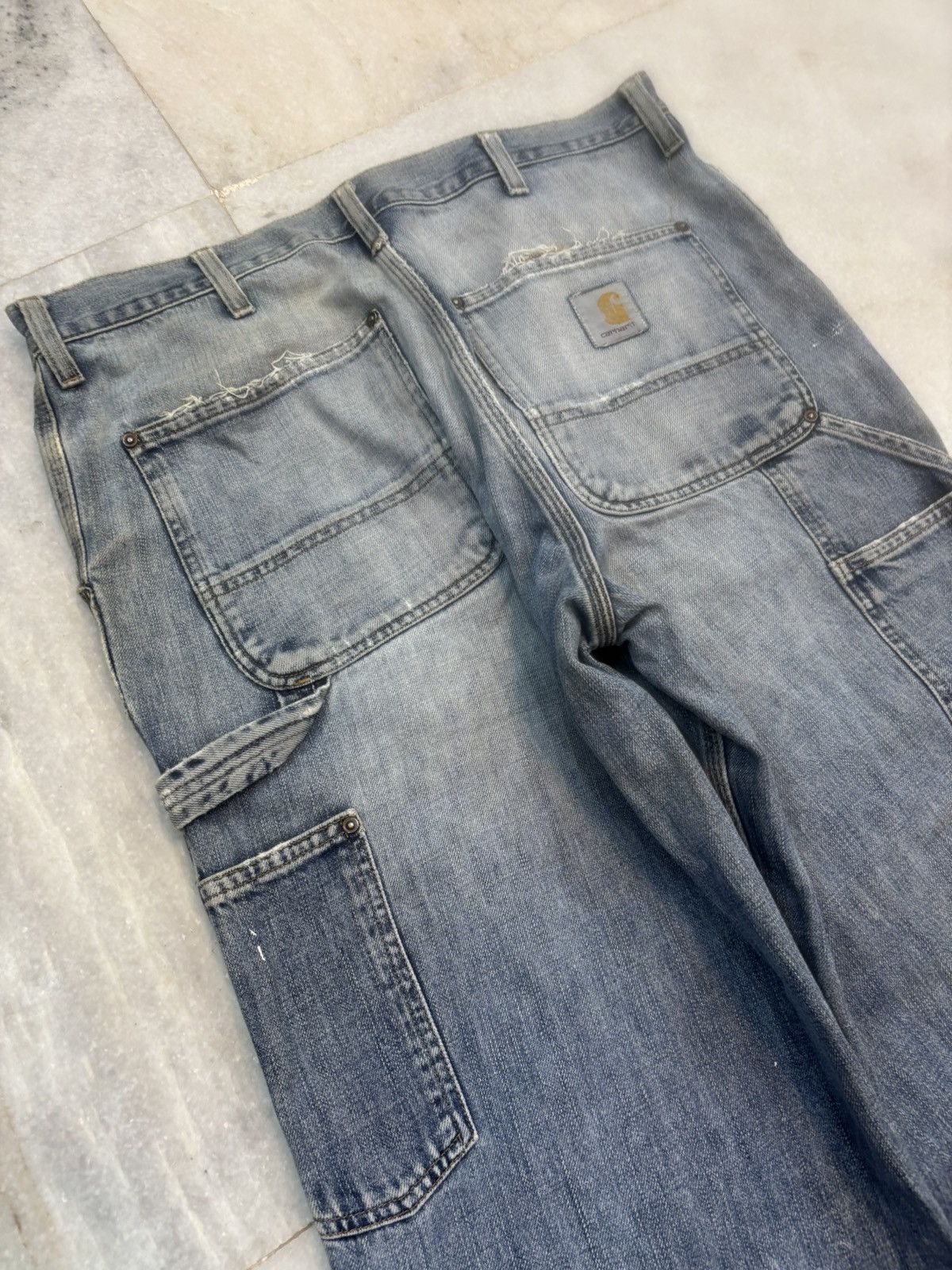 Carhartt Vintage carhartt painted double knee denim Size US 36 / EU 52 - 8 Thumbnail