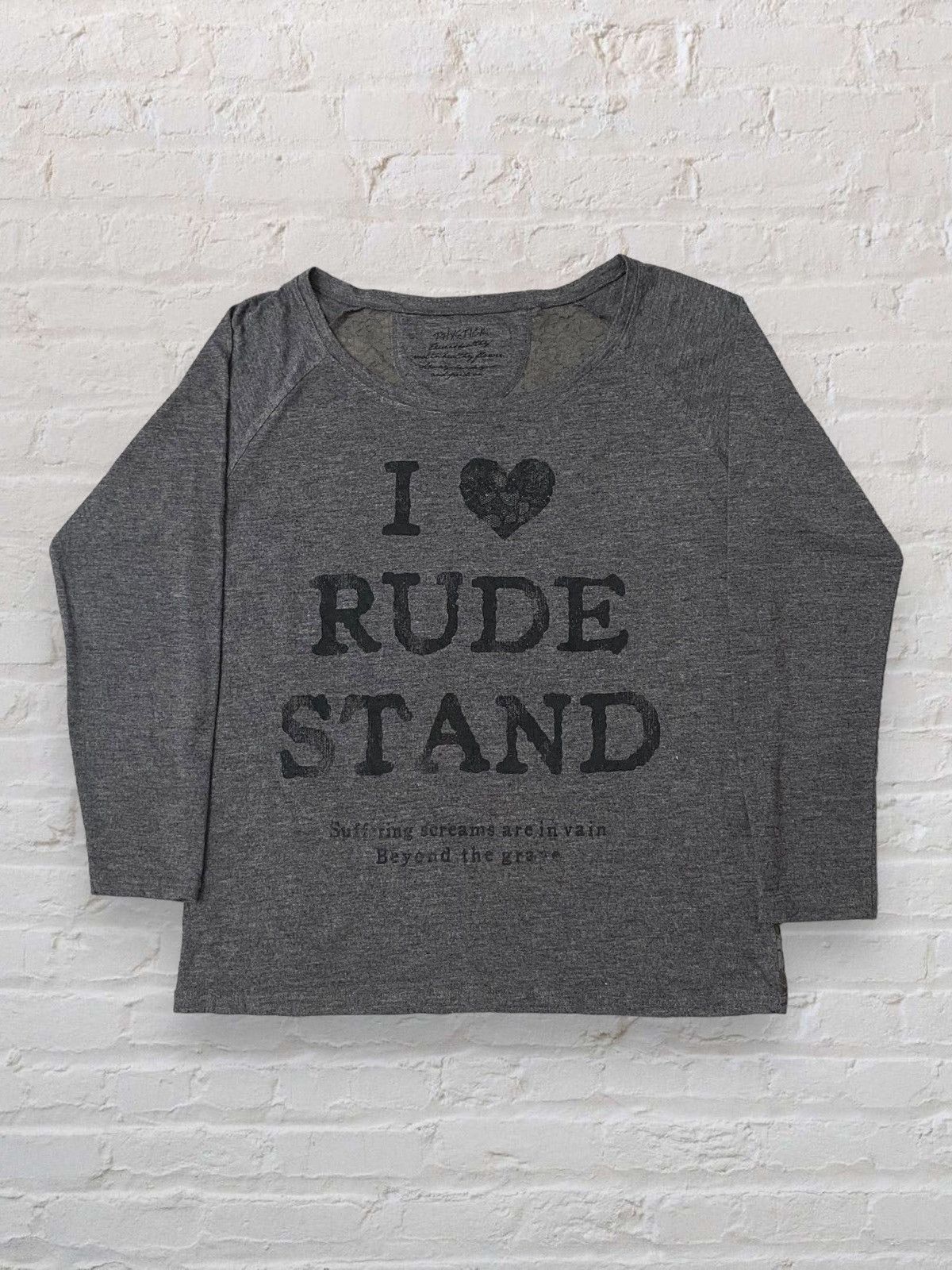 Japanese Brand JAPAN PHYSTICK I LOVE RUDE STAND POEM LACE BACK SHORT SLEEVE Size M / US 6-8 / IT 42-44 - 1 Thumbnail
