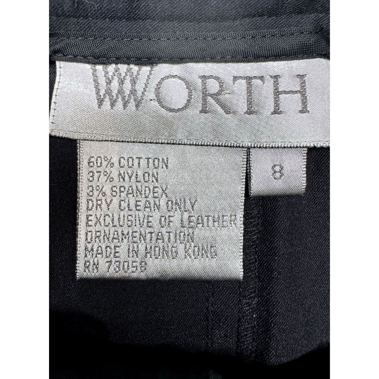 Vintage Black Worth Maxi Skirt - Business Chic Size 30" / US 8 / IT 44 - 2 Thumbnail