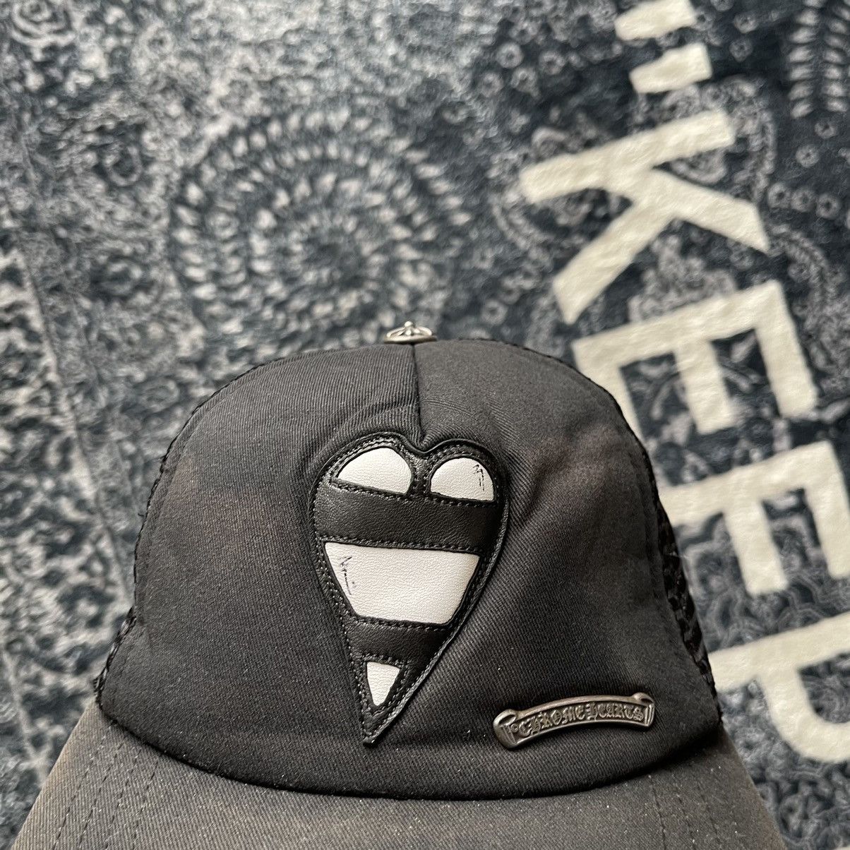 Chrome Hearts Matty Boy Heart Leather Patch Trucker Hat Cap Size ONE SIZE - 9 Thumbnail