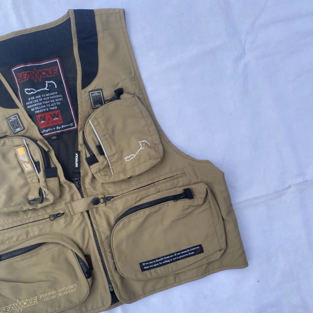 Hunter × Japanese Brand × Vintage SeaWolf Hunters Fishing Angler’s Gear Multi Pocket Vest Size US XXL / EU 58 / 5 - 5 Thumbnail