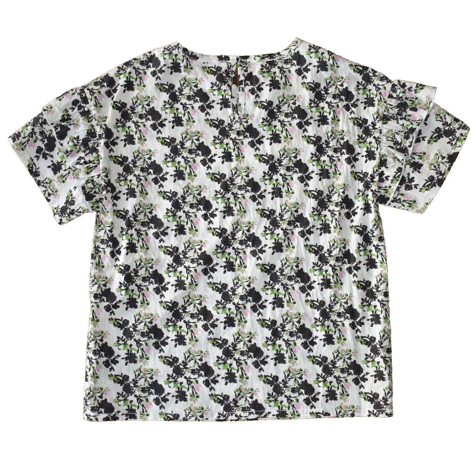 Philosophy di Lorenzo Serafini PHILOSOPHY DI LORENZO SERAFINI Floral Print Cotton Blouse S Size S / US 4 / IT 40 - 4 Thumbnail